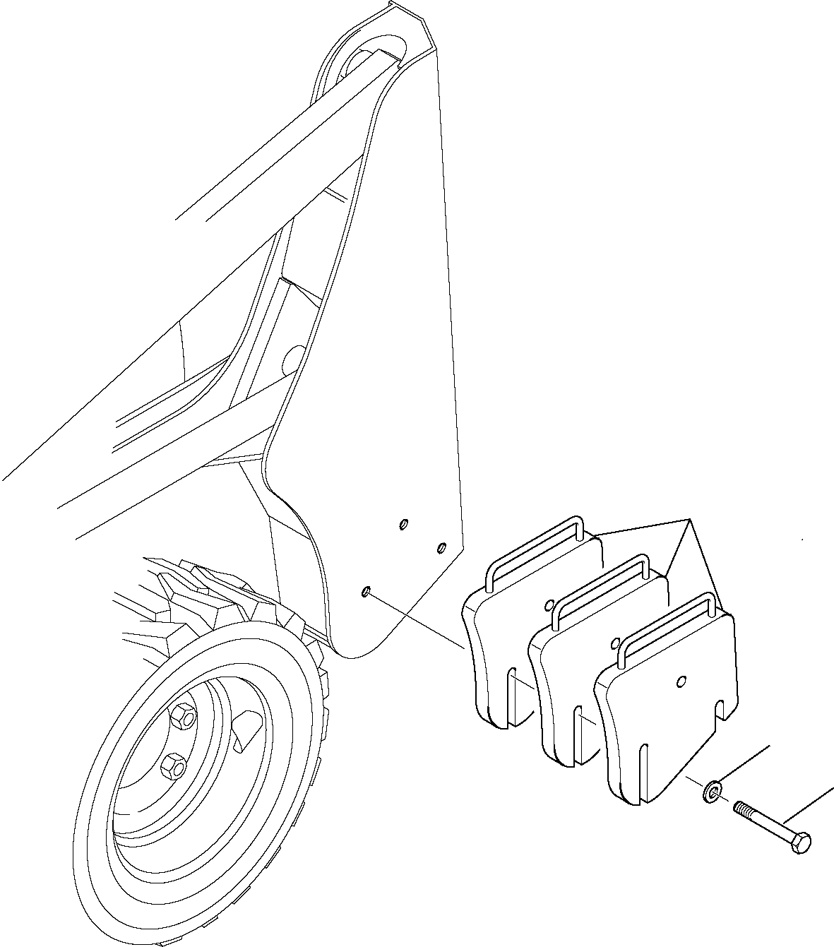 Skid Steer Loaders Komatsu / SK1026-5 turbo USA S/N 37CTF50001-Up(sk1026ta) / COUNTER WEIGHT(G-0090 : 7600)