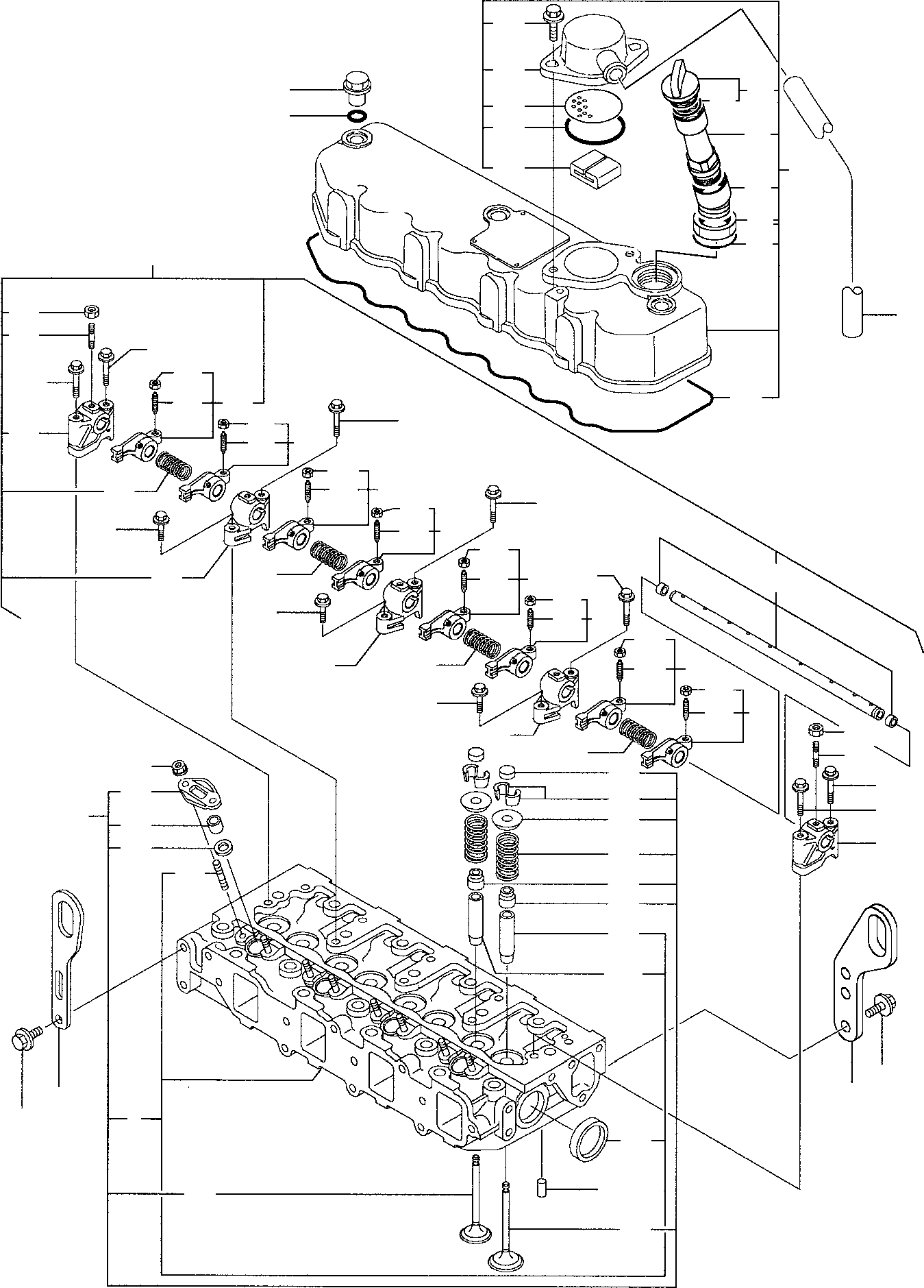 Skid Steer Loaders Komatsu / SK815-5 S/N 37BF00006-Up(sk815) / CYLINDER HEAD(A-0010 : 0101)