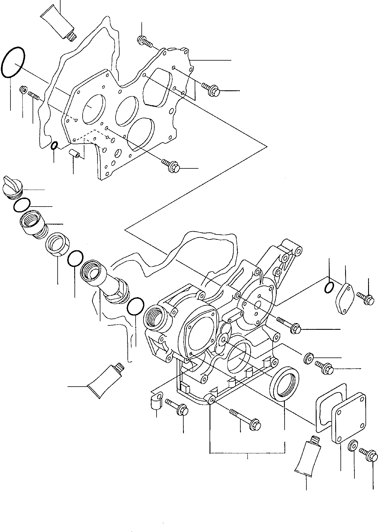 Skid Steer Loaders Komatsu / SK815-5 S/N 37BF00006-Up(sk815) / GEAR HOUSING(A-0050 : 0205)