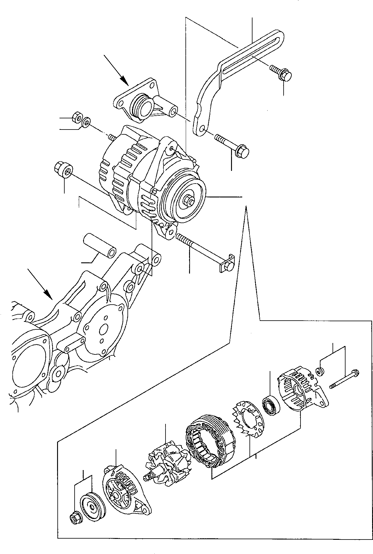 Skid Steer Loaders Komatsu / SK815-5 S/N 37BF00006-Up(sk815) / GENERATOR(A-0150 : 0601)