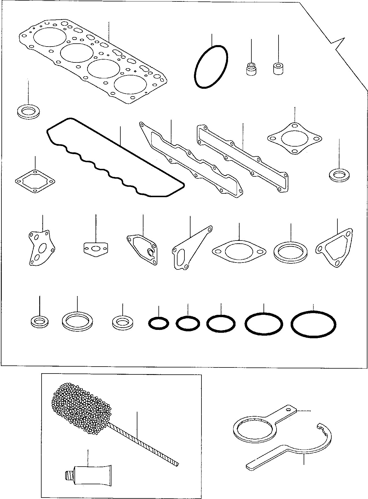 Skid Steer Loaders Komatsu / SK815-5 S/N 37BF00006-Up(sk815) / GASKET SET(A-0170 : 0902)