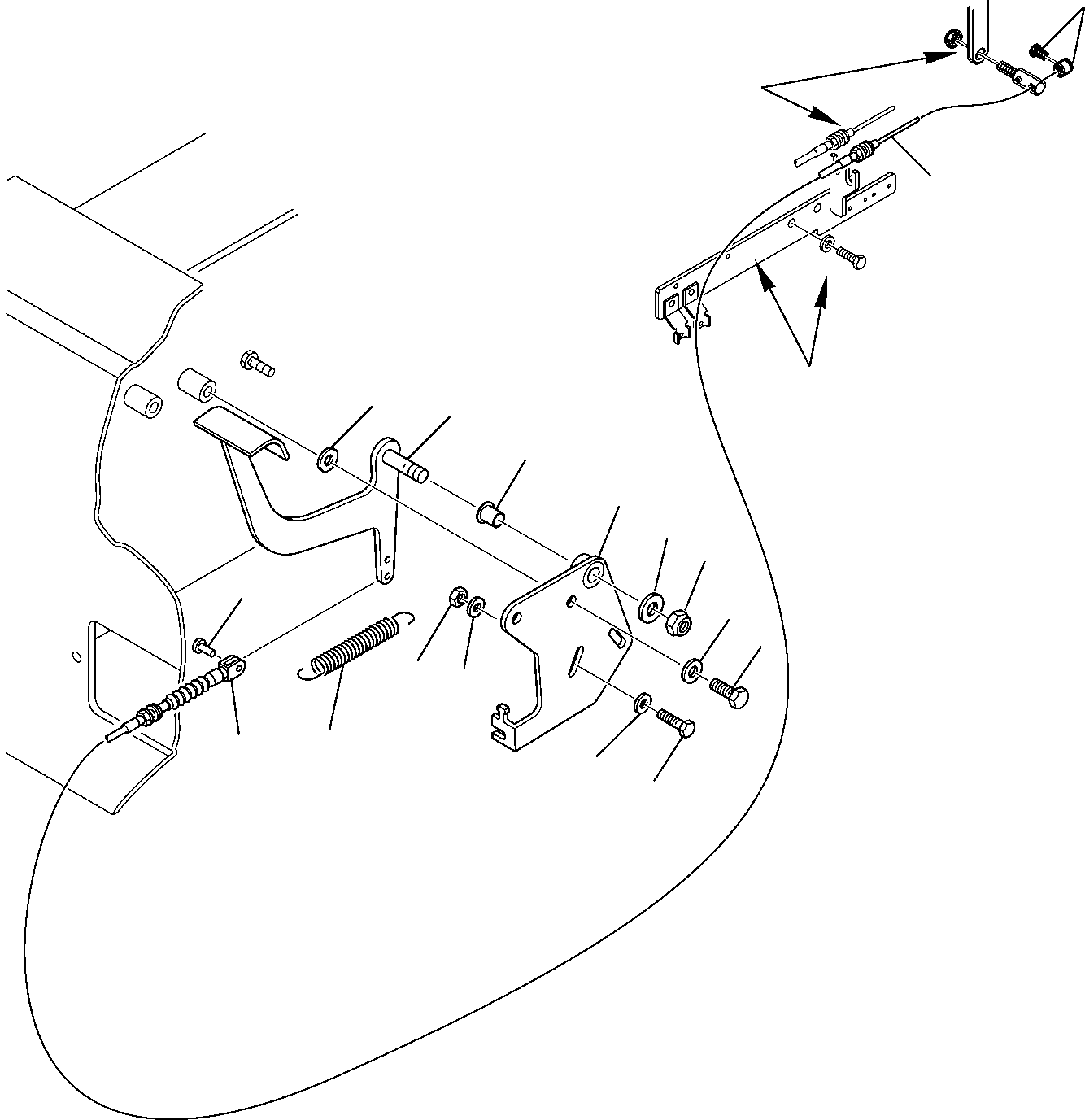 Skid Steer Loaders Komatsu / SK815-5 turbo S/N 37BTF00003-Up(sk815t) / FUEL CONTROL PEDAL (OPTIONAL)(D-0020 : 4010)