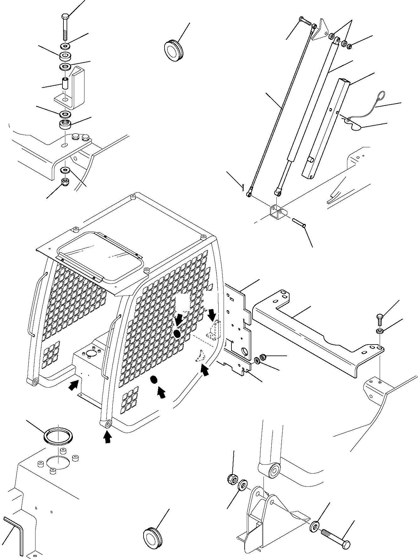 Skid Steer Loaders Komatsu / SK815-5 turbo S/N 37BTF00003-Up(sk815t) / CABIN (2/2)(E-0050 : 5210)