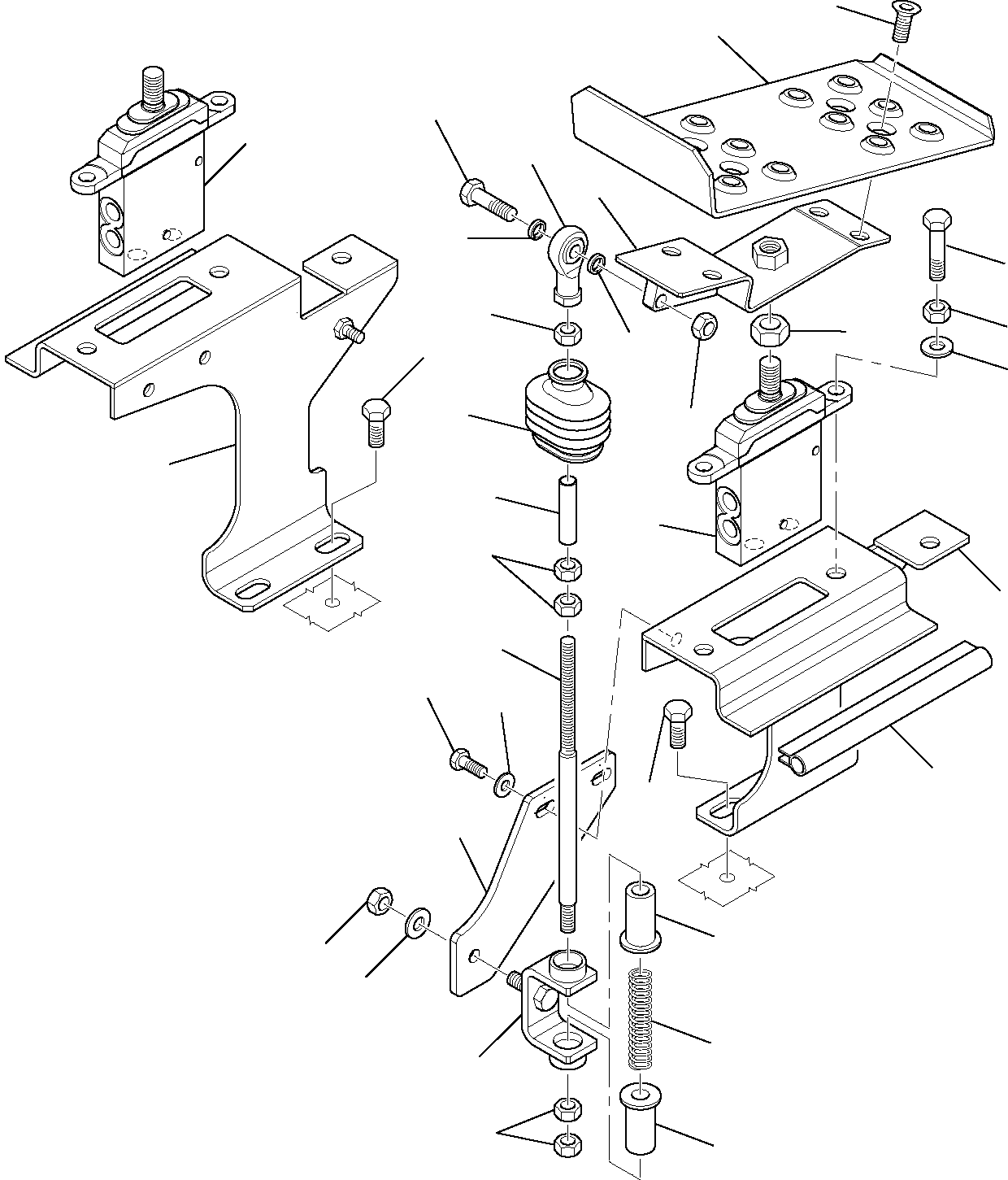 Skid Steer Loaders Komatsu / HAND & FOOT CONTROLS SK815-5 turbo S/N 37BTF00003-Up(sk815thf) / ATTACHMENT CONTROL PEDAL(A-0010 : 4300)
