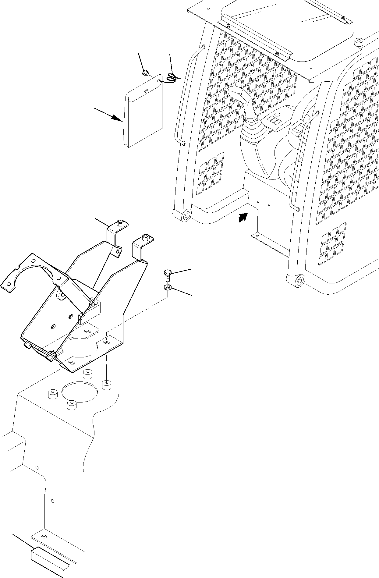 Skid Steer Loaders Komatsu / HAND & FOOT CONTROLS SK815-5 turbo S/N 37BTF00003-Up(sk815thf) / CABIN (2/2)(A-0050 : 5210)