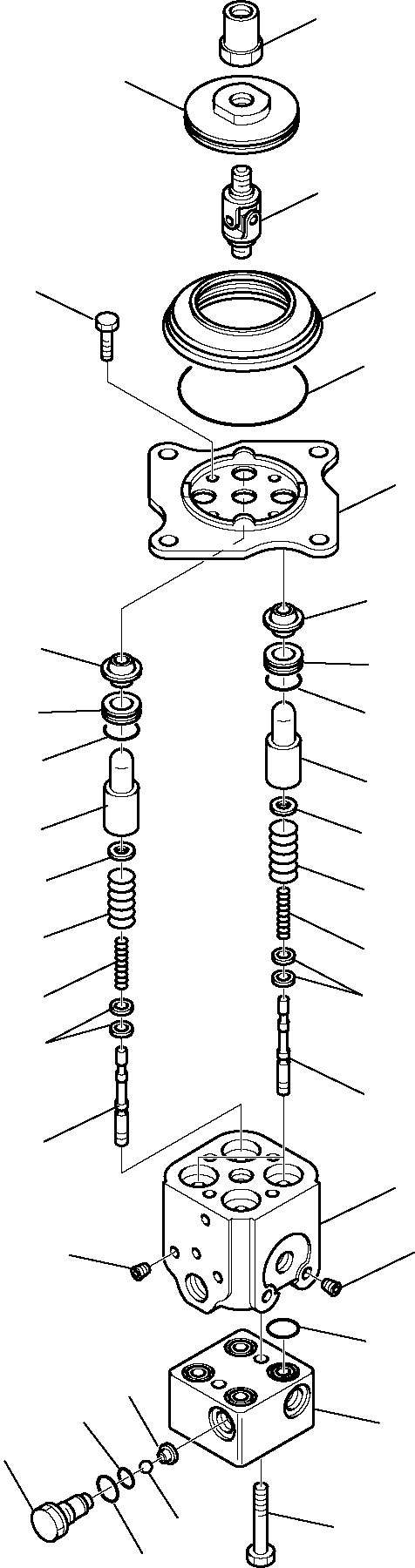 Skid Steer Loaders Komatsu / HAND & FOOT CONTROLS SK815-5 turbo S/N 37BTF00003-Up(sk815thf) / PPC VALVE, TRANSLATION(A-0070 : 6405)