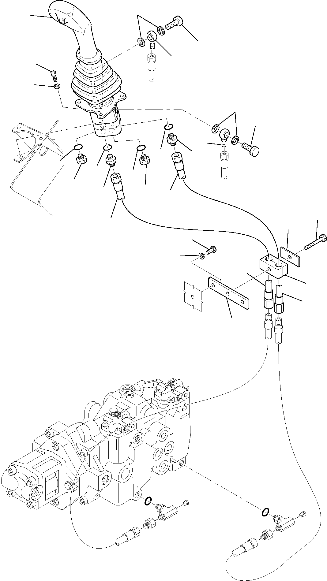 Skid Steer Loaders Komatsu / HAND & FOOT CONTROLS SK815-5 turbo S/N 37BTF00003-Up(sk815thf) / L.H. SERVOCONTROL(A-0120 : 6560)