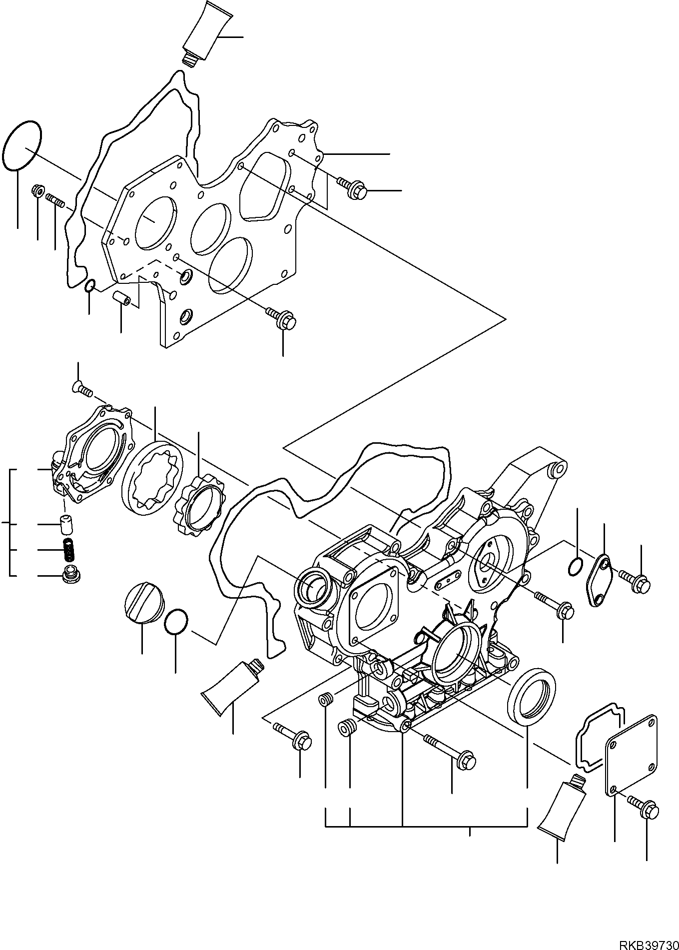 Skid Steer Loaders Komatsu / SK818-5 S/N 37BF50111-Up(sk818_a) / GEAR HOUSING(A-0205 : 0205)