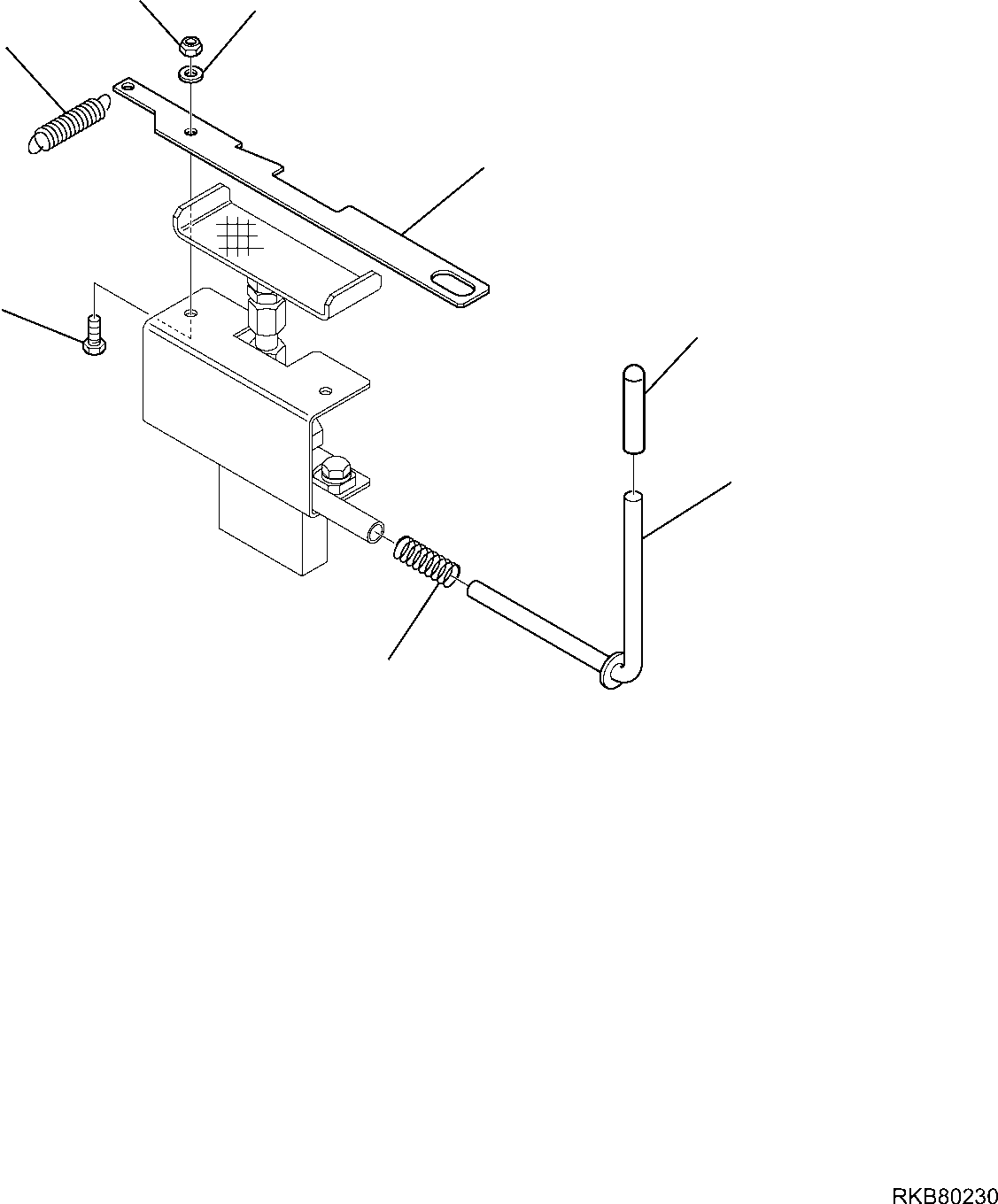 Skid Steer Loaders Komatsu / SK818-5 S/N 37BF50111-Up(sk818_a) / ATTACHMENT PEDAL LOCKING SYSTEM(D-4310 : 4310)