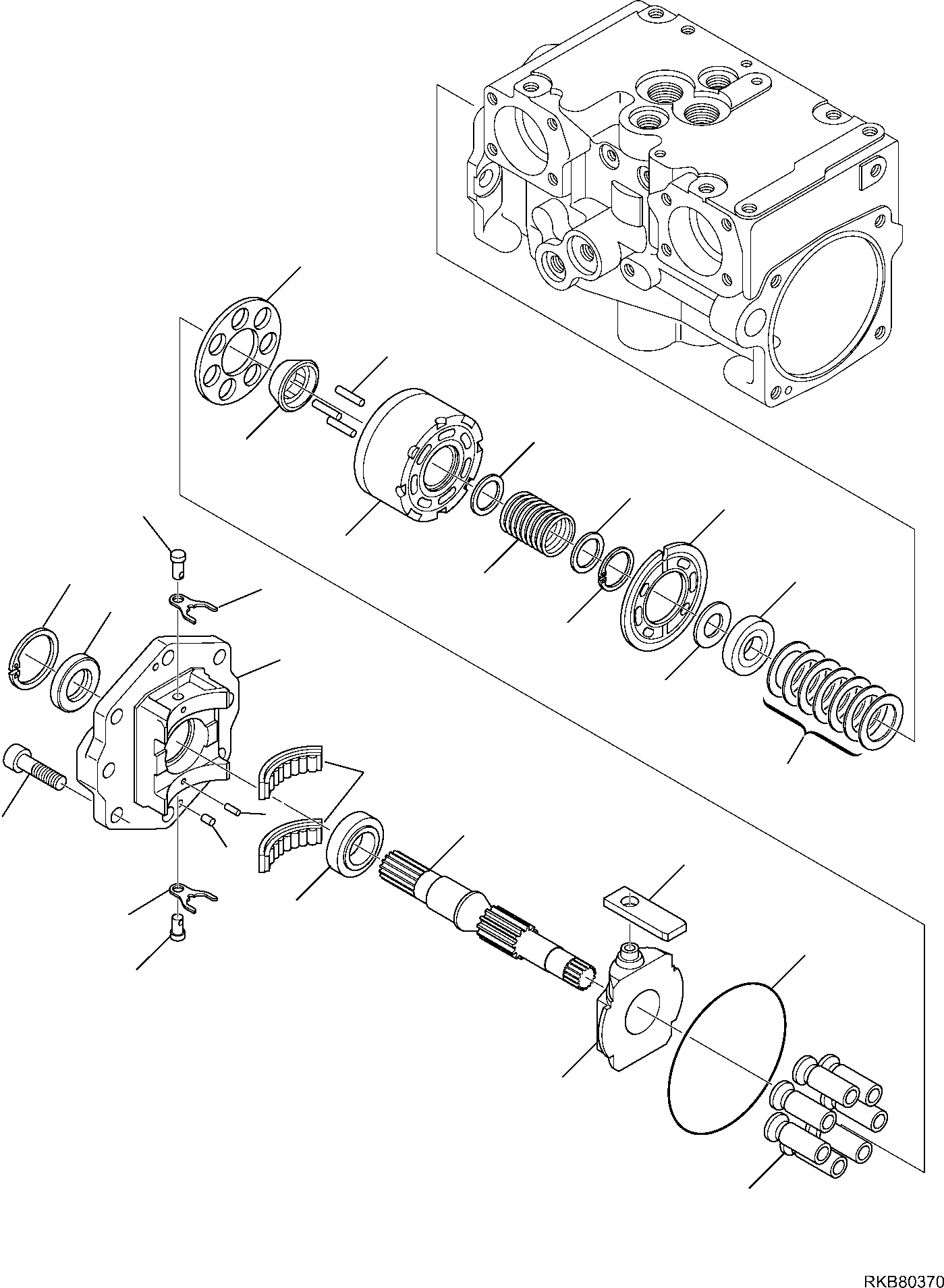 Skid Steer Loaders Komatsu / SK818-5 S/N 37BF50111-Up(sk818_a) / HYDRAULIC PUMP (HIGH-FLOW) (2/13)(F-6161 : 6161)