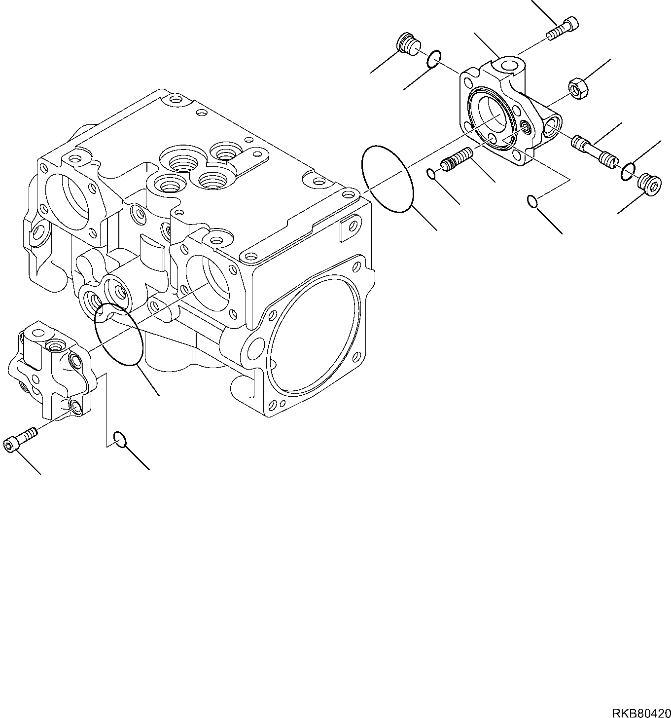 Skid Steer Loaders Komatsu / SK818-5 S/N 37BF50111-Up(sk818_a) / HYDRAULIC PUMP (HIGH-FLOW) (7/13)(F-6166 : 6166)