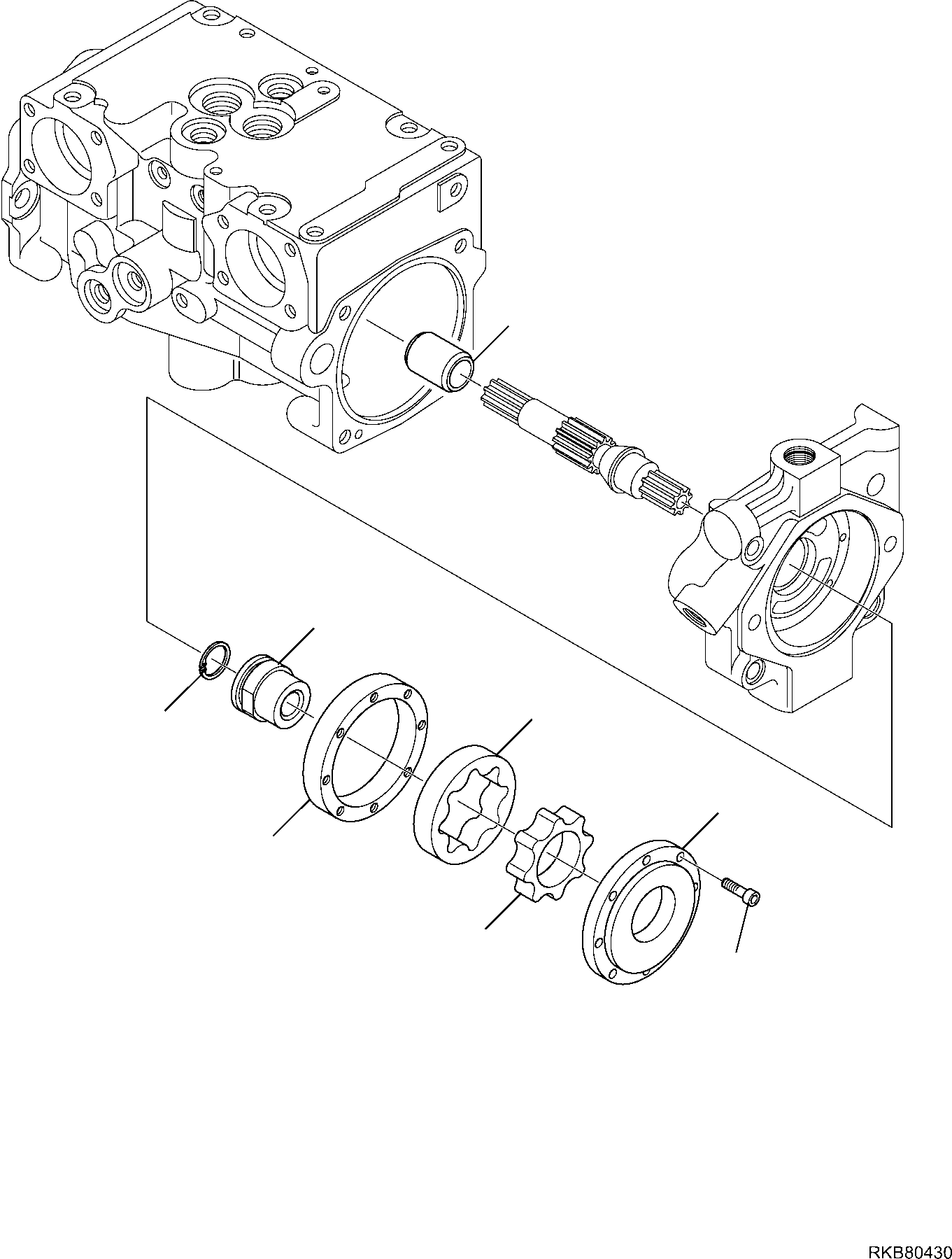 Skid Steer Loaders Komatsu / SK818-5 S/N 37BF50111-Up(sk818_a) / HYDRAULIC PUMP (STANDARD) (8/13)(F-6127 : 6127)
