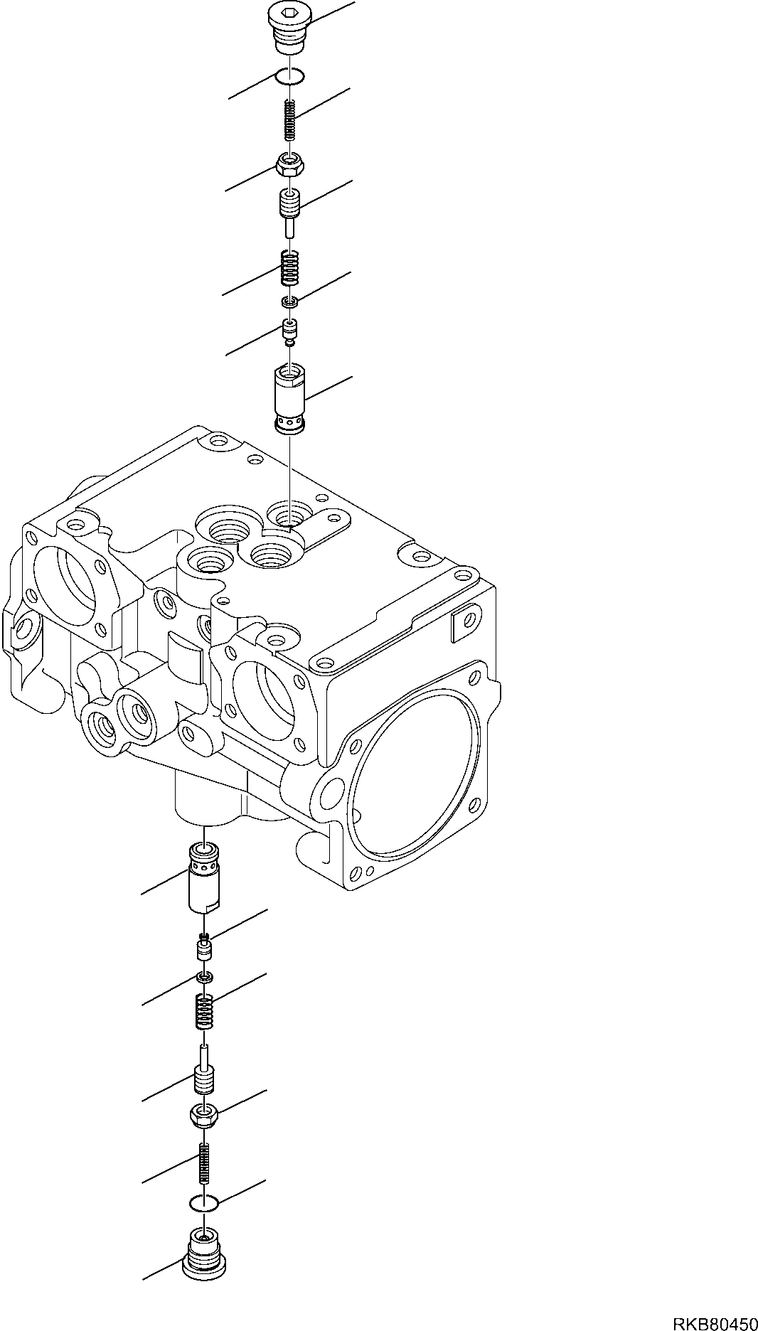 Skid Steer Loaders Komatsu / SK818-5 S/N 37BF50111-Up(sk818_a) / HYDRAULIC PUMP (HIGH-FLOW) (10/13)(F-6169 : 6169)