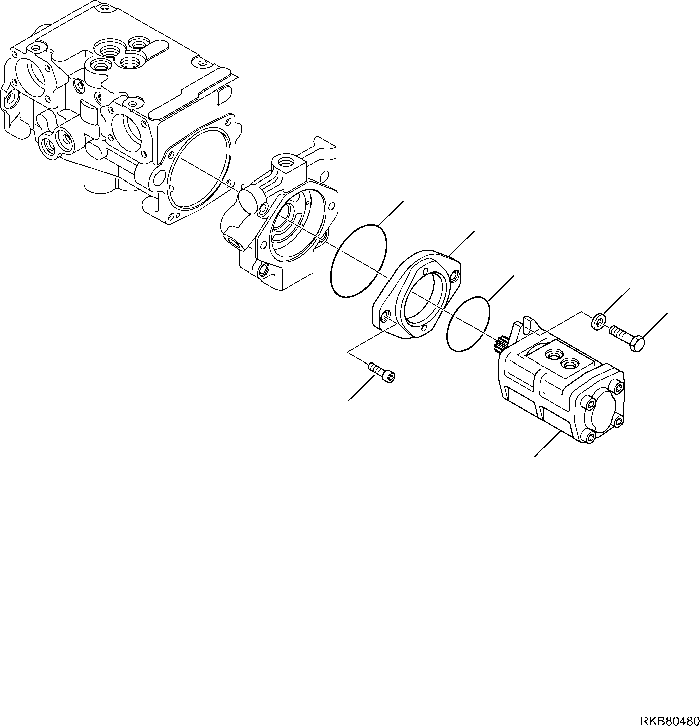 Skid Steer Loaders Komatsu / SK818-5 S/N 37BF50111-Up(sk818_a) / HYDRAULIC PUMP (HIGH-FLOW) (13/13)(F-6172 : 6172)