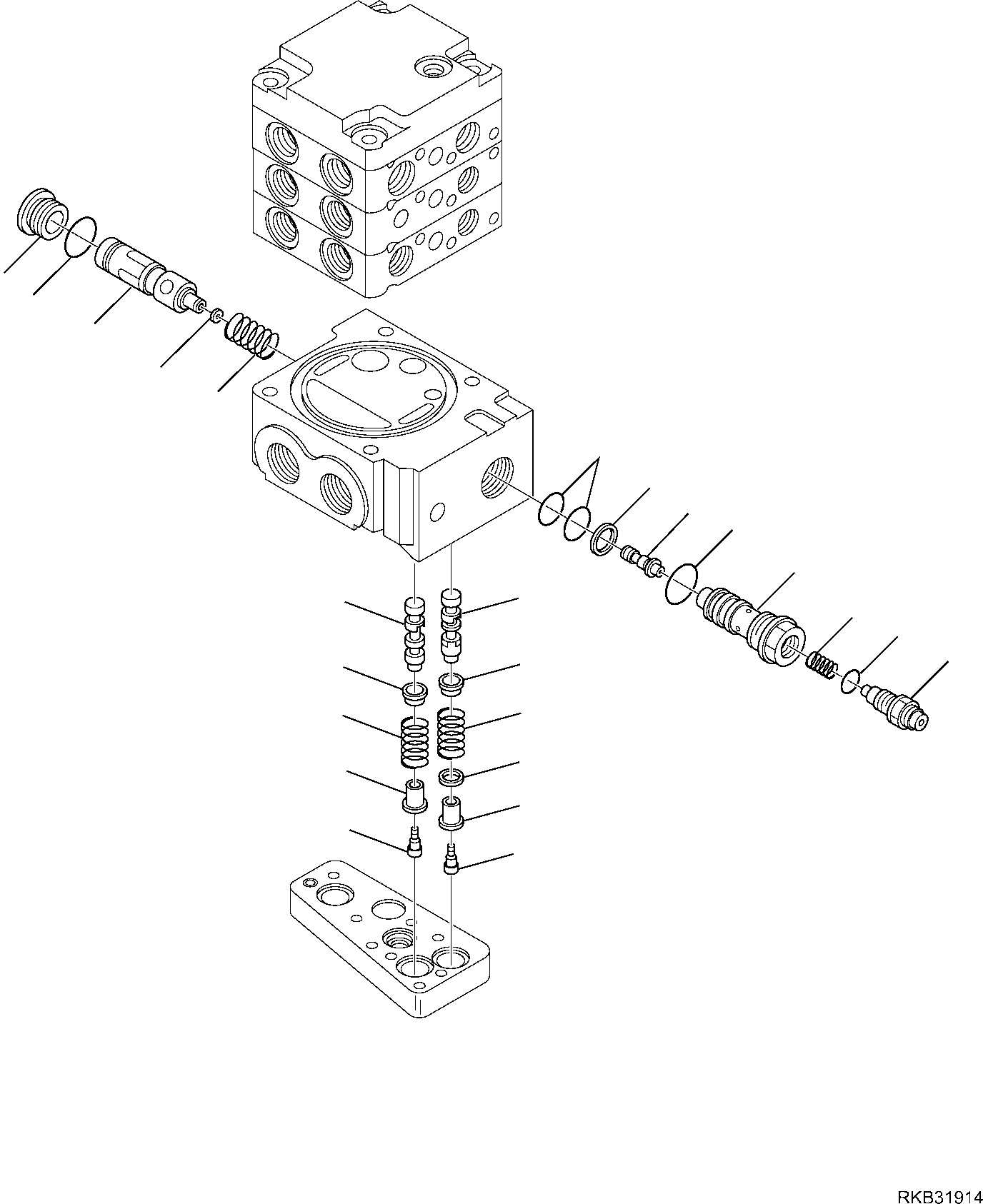 Skid Steer Loaders Komatsu / SK818-5 S/N 37BF50111-Up(sk818_a) / CONTROL VALVE (STANDARD) (3/11)(F-6242 : 6242)