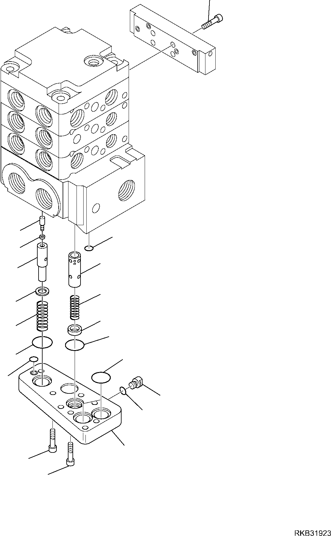 Skid Steer Loaders Komatsu / SK818-5 S/N 37BF50111-Up(sk818_a) / CONTROL VALVE (FLOAT) (4/11)(F-6283 : 6283)