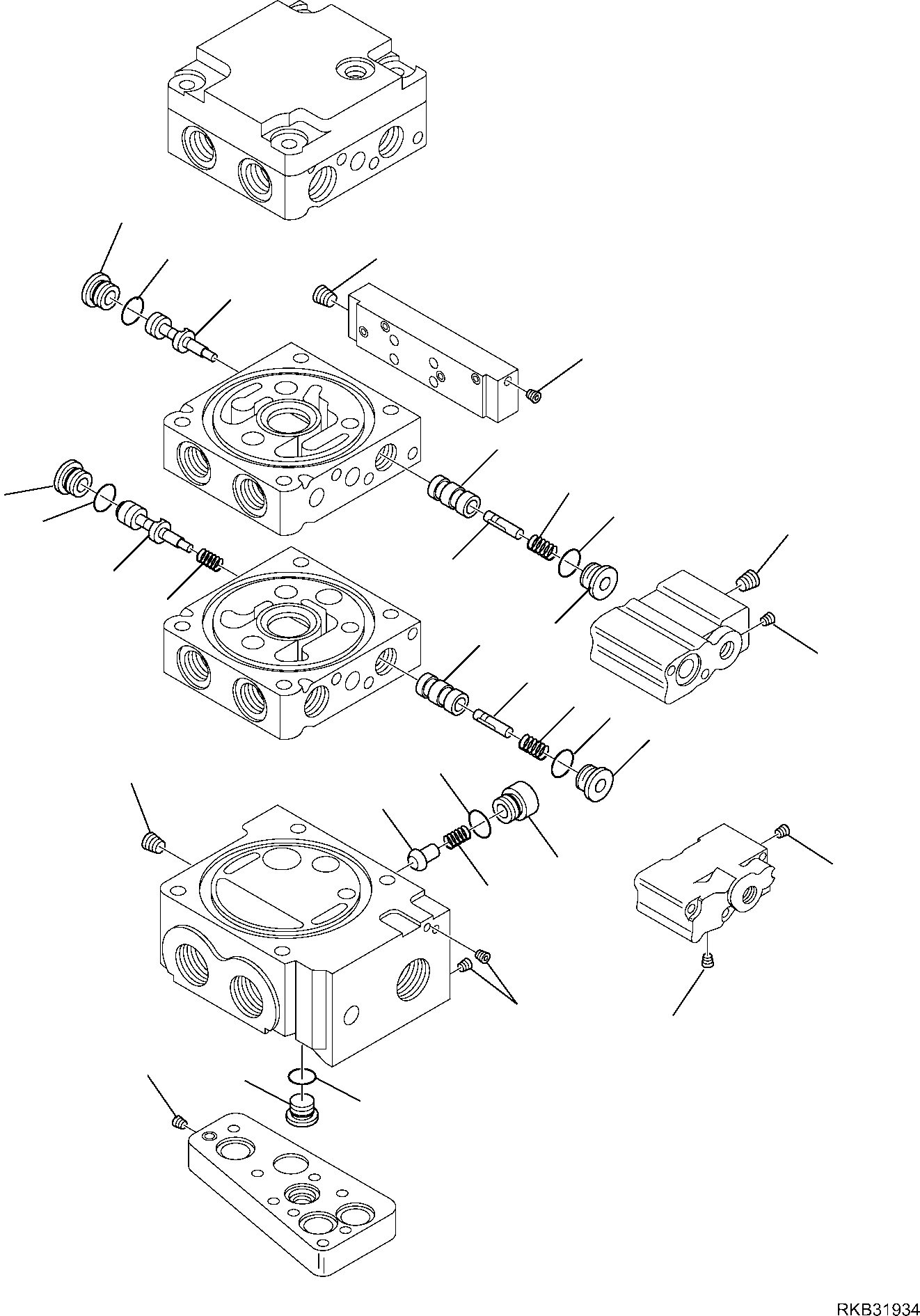 Skid Steer Loaders Komatsu / SK818-5 S/N 37BF50111-Up(sk818_a) / CONTROL VALVE (STANDARD) (5/11)(F-6224 : 6224)