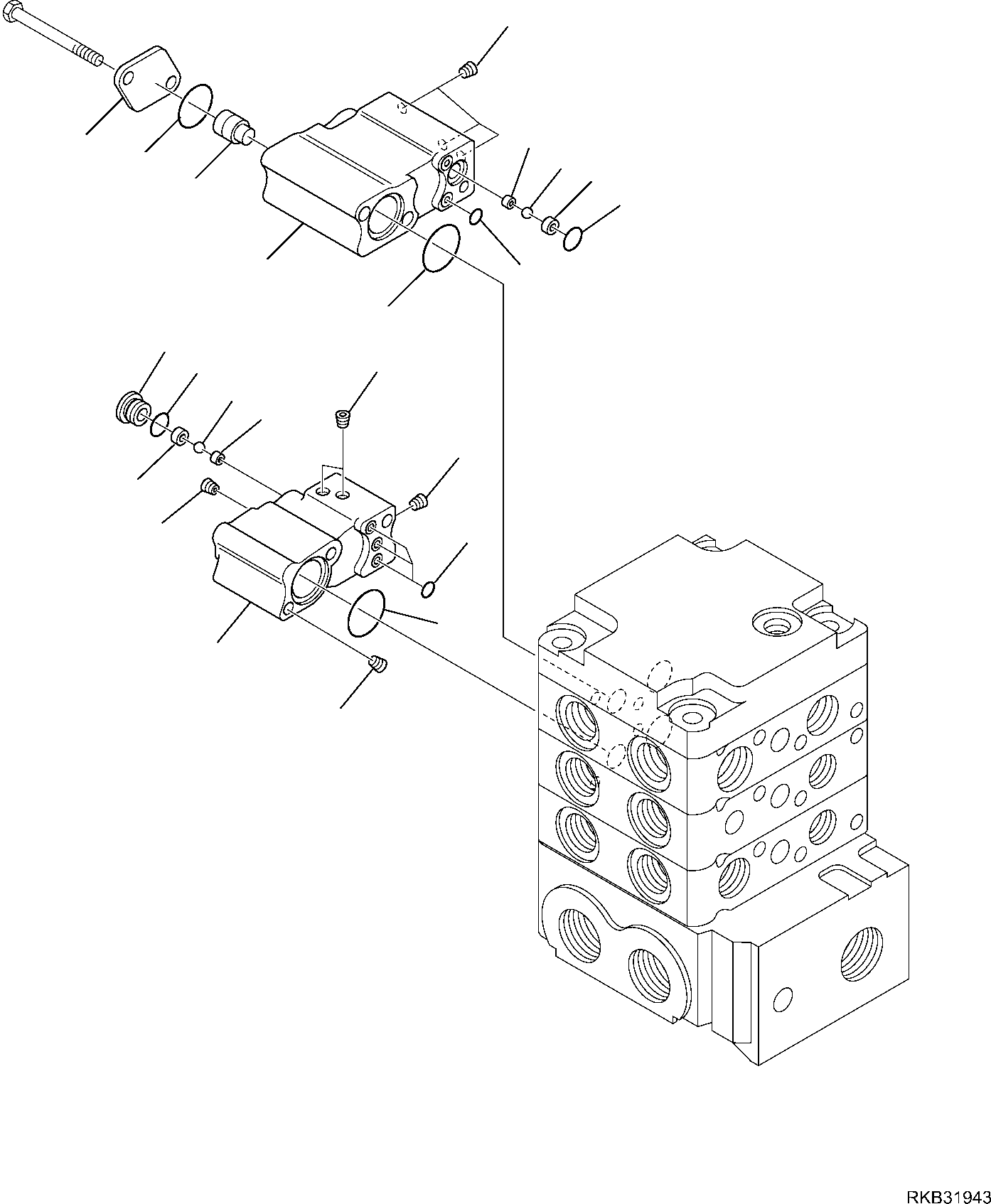 Skid Steer Loaders Komatsu / SK818-5 S/N 37BF50111-Up(sk818_a) / CONTROL VALVE (SUPER HIGH FLOW) (6/13)(F-6345 : 6345)