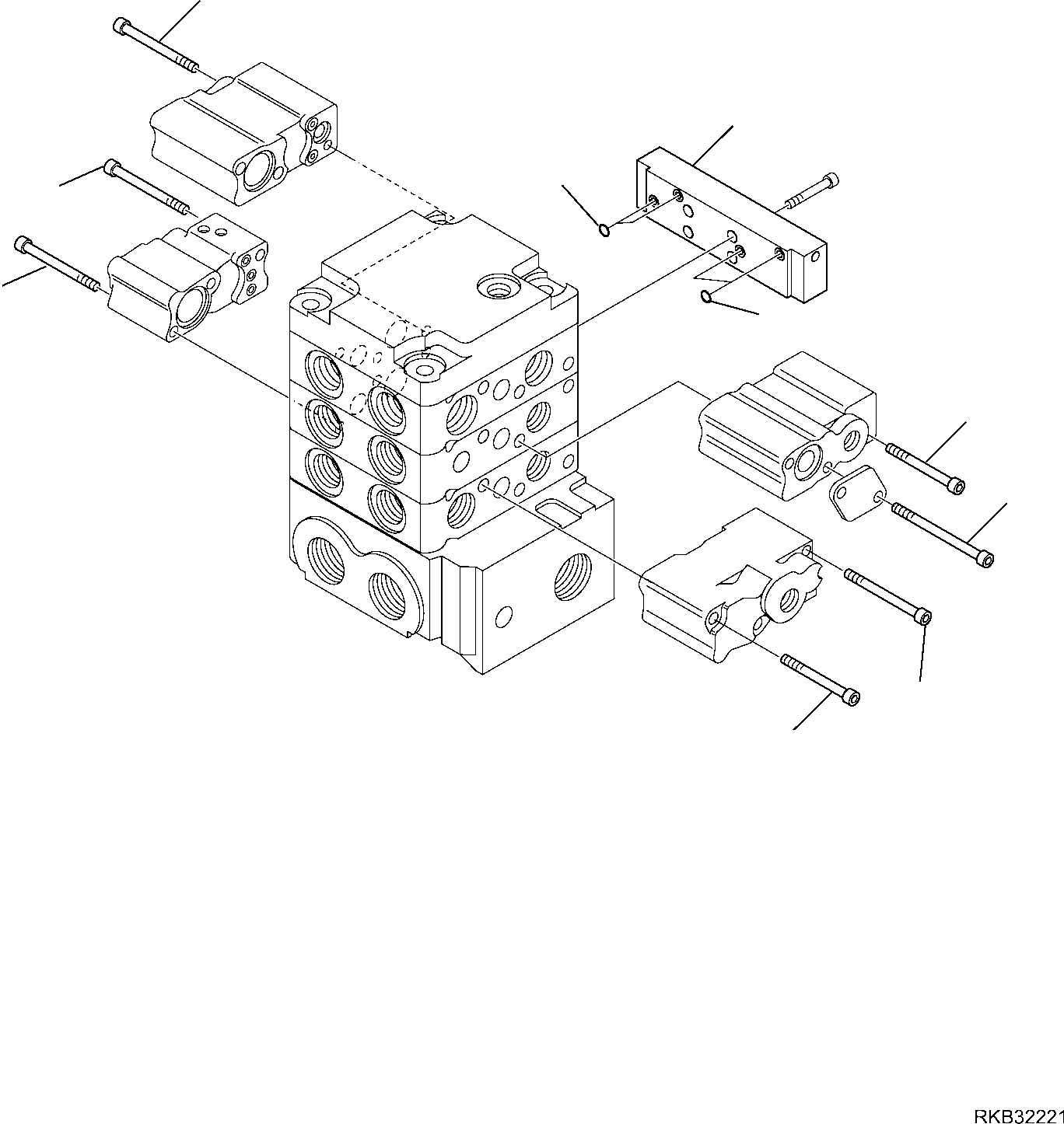 Skid Steer Loaders Komatsu / SK818-5 S/N 37BF50111-Up(sk818_a) / CONTROL VALVE (STANDARD) (8/11)(F-6227 : 6227)