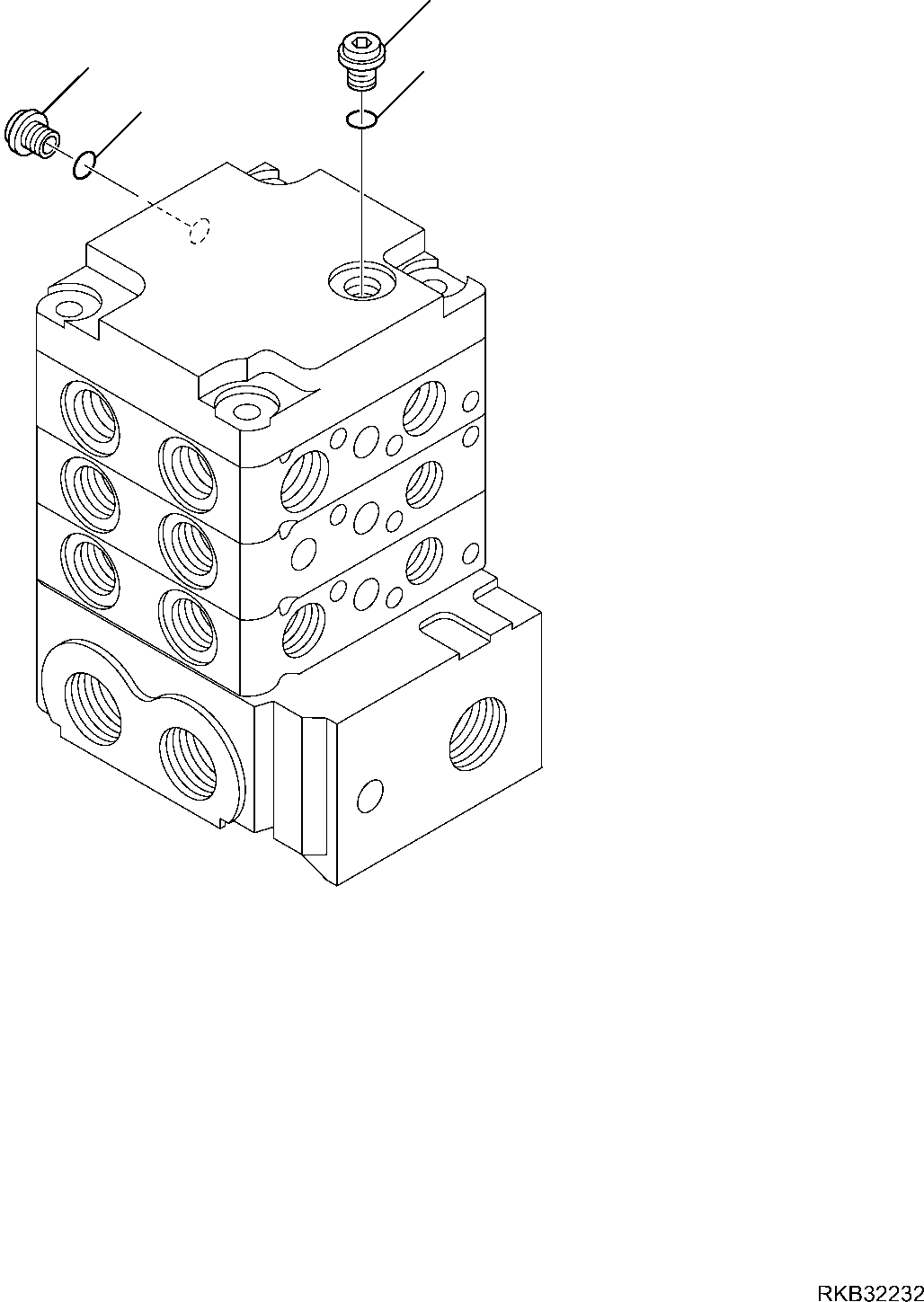 Skid Steer Loaders Komatsu / SK818-5 S/N 37BF50111-Up(sk818_a) / CONTROL VALVE (STANDARD) (9/11)(F-6228 : 6228)