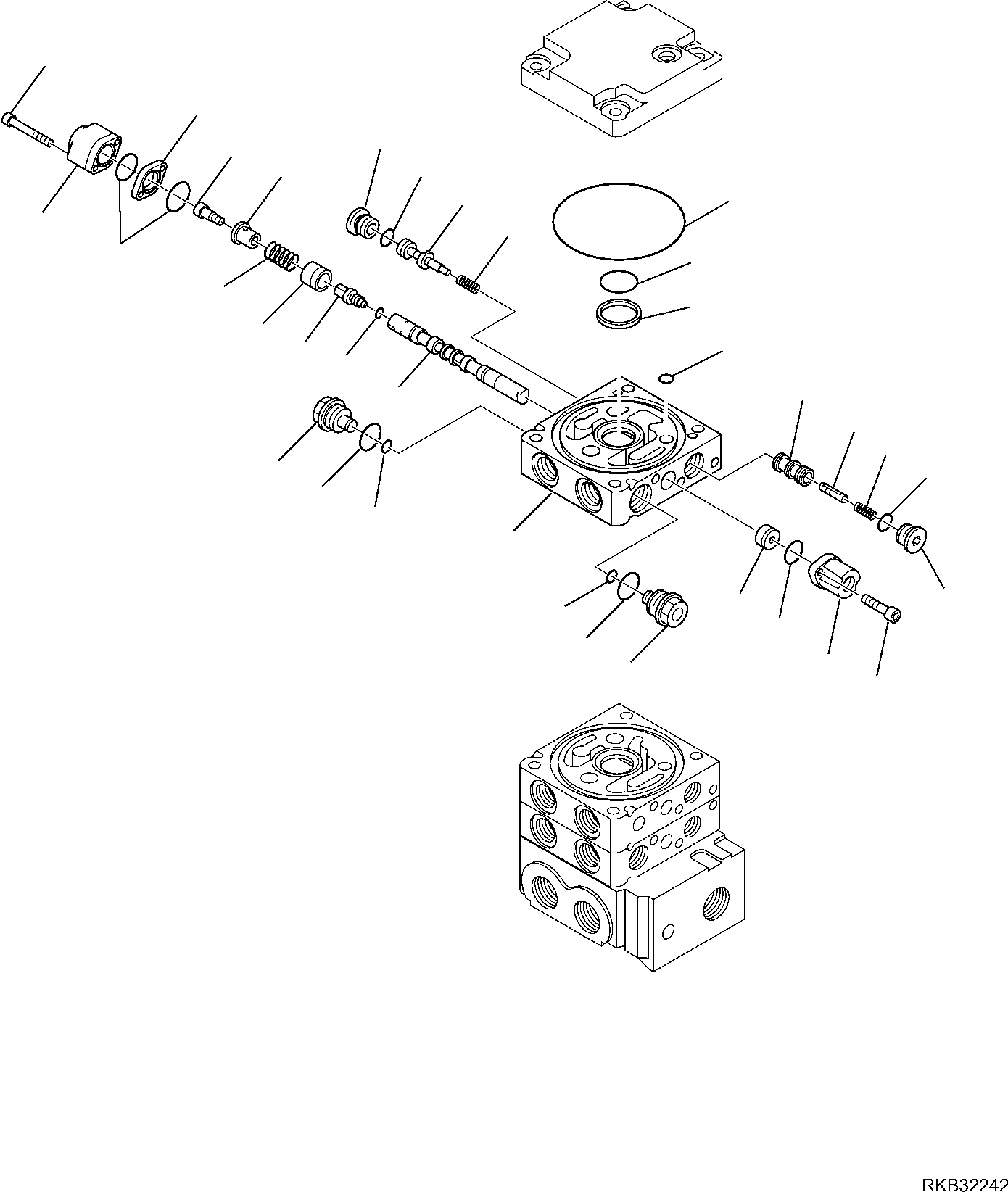 Skid Steer Loaders Komatsu / SK818-5 S/N 37BF50111-Up(sk818_a) / CONTROL VALVE (STANDARD) (11/11)(F-6230 : 6230)