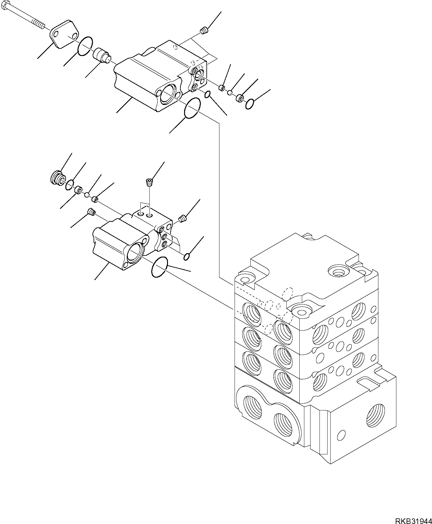 Skid Steer Loaders Komatsu / SK818-5 S/N 37BF50111-Up(sk818_a) / CONTROL VALVE (STANDARD) (6/11)(F-6245 : 6245)