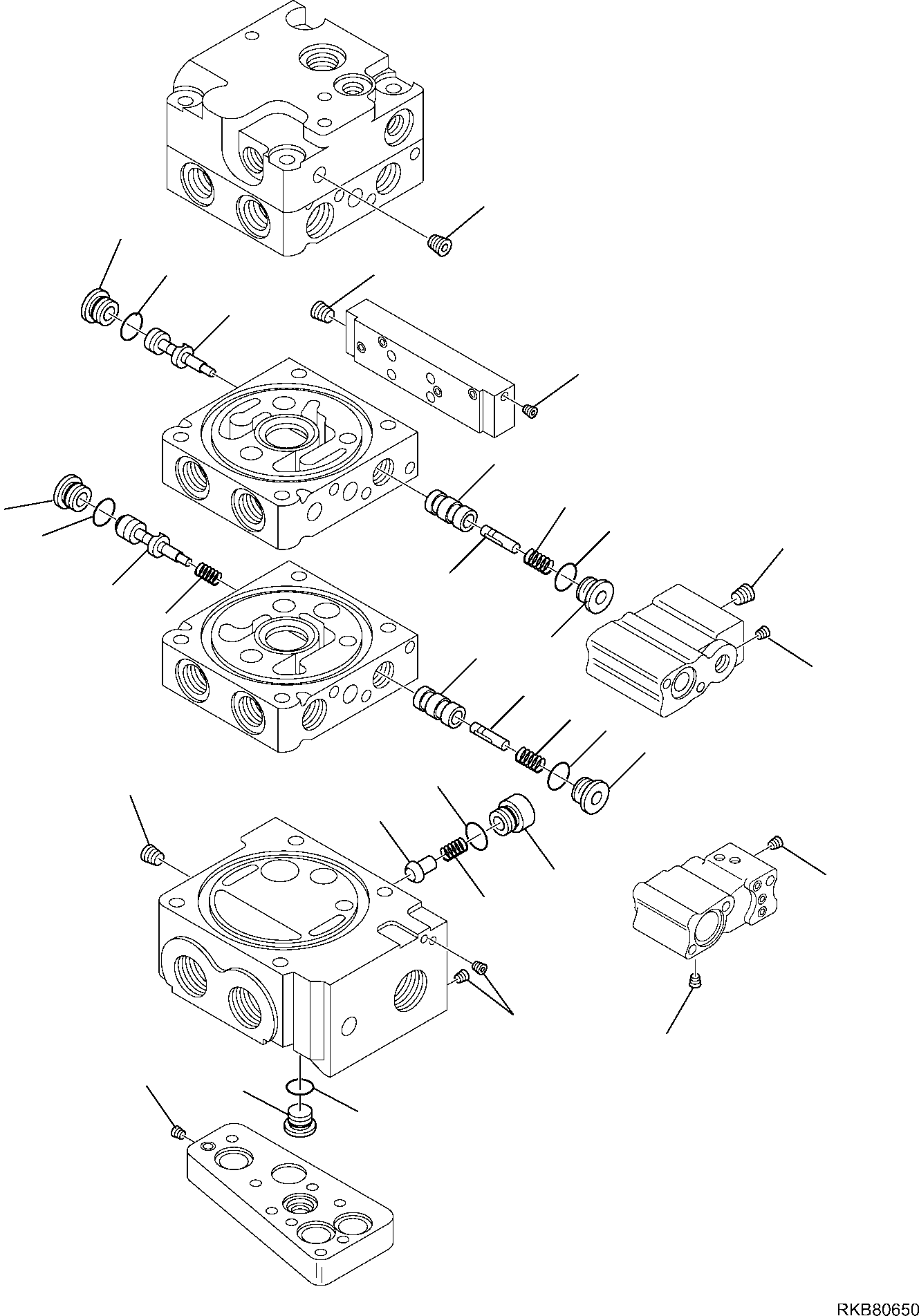 Skid Steer Loaders Komatsu / SK818-5 S/N 37BF50111-Up(sk818_a) / CONTROL VALVE (HIGH FLOW) (5/11)(F-6304 : 6304)