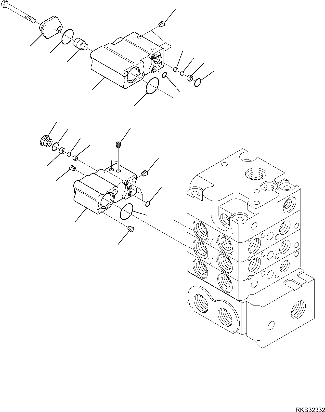 Skid Steer Loaders Komatsu / SK818-5 S/N 37BF50111-Up(sk818_a) / CONTROL VALVE (HIGH FLOW) (6/11)(F-6305 : 6305)