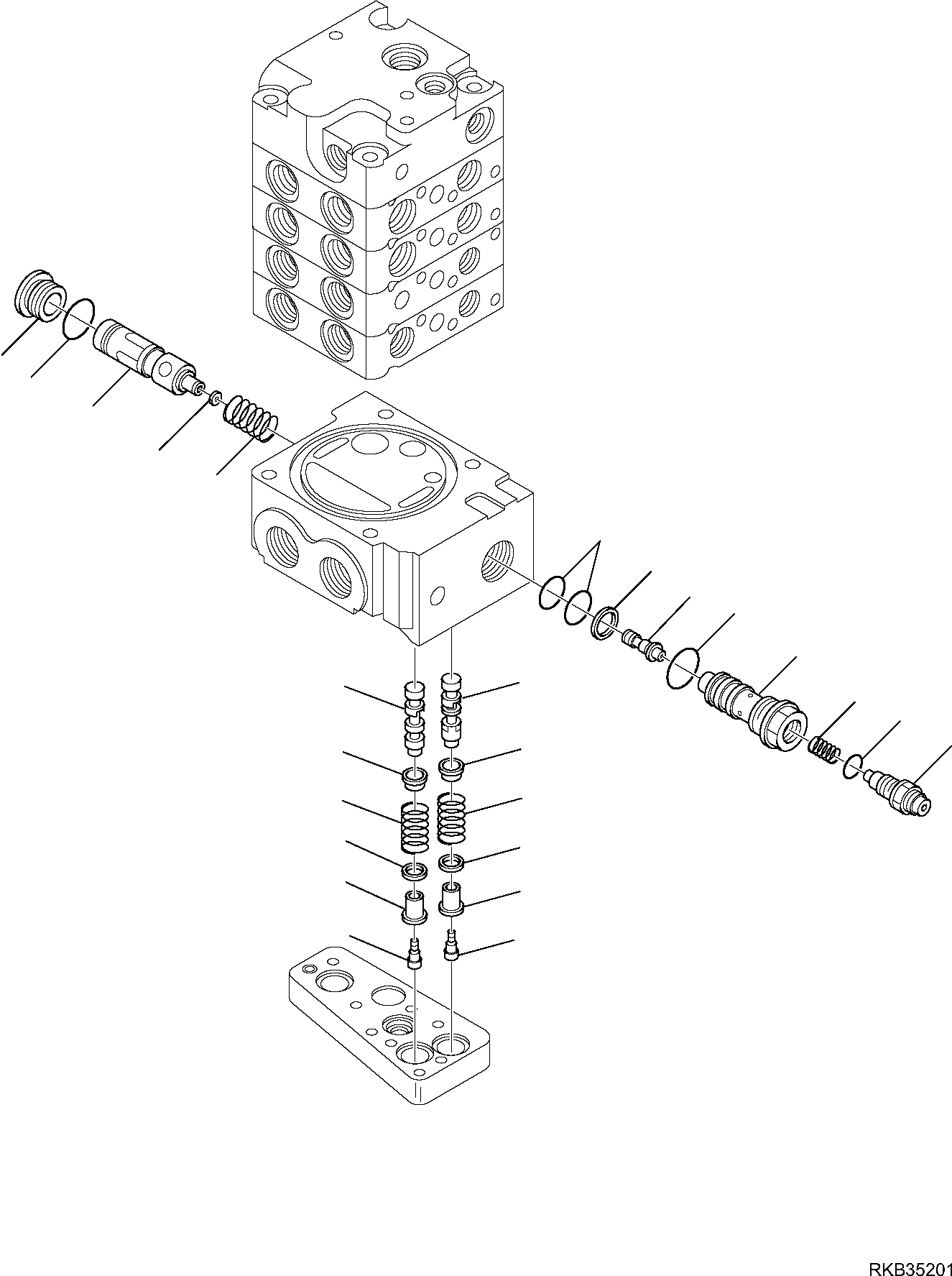 Skid Steer Loaders Komatsu / SK818-5 S/N 37BF50111-Up(sk818_a) / CONTROL VALVE (SUPER HIGH FLOW) (3/13)(F-6342 : 6342)