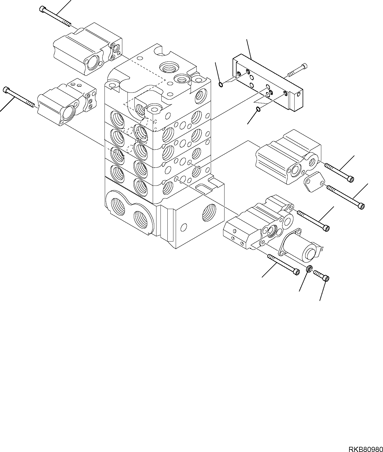 Skid Steer Loaders Komatsu / SK818-5 S/N 37BF50111-Up(sk818_a) / CONTROL VALVE (SUPER HIGH FLOW) (8/13)(F-6367 : 6367)