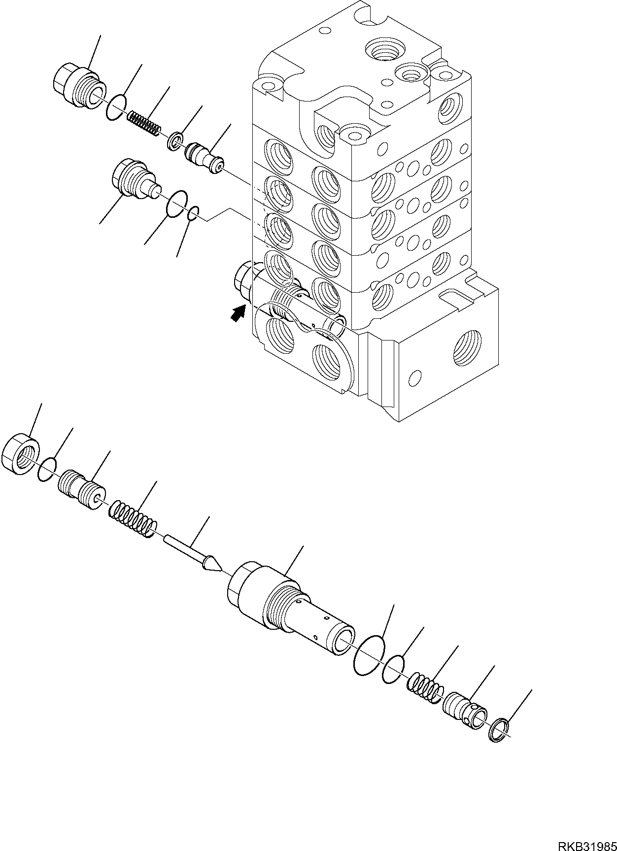 Skid Steer Loaders Komatsu / SK818-5 S/N 37BF50111-Up(sk818_a) / CONTROL VALVE (SUPER HIGH FLOW) (10/13)(F-6349 : 6349)
