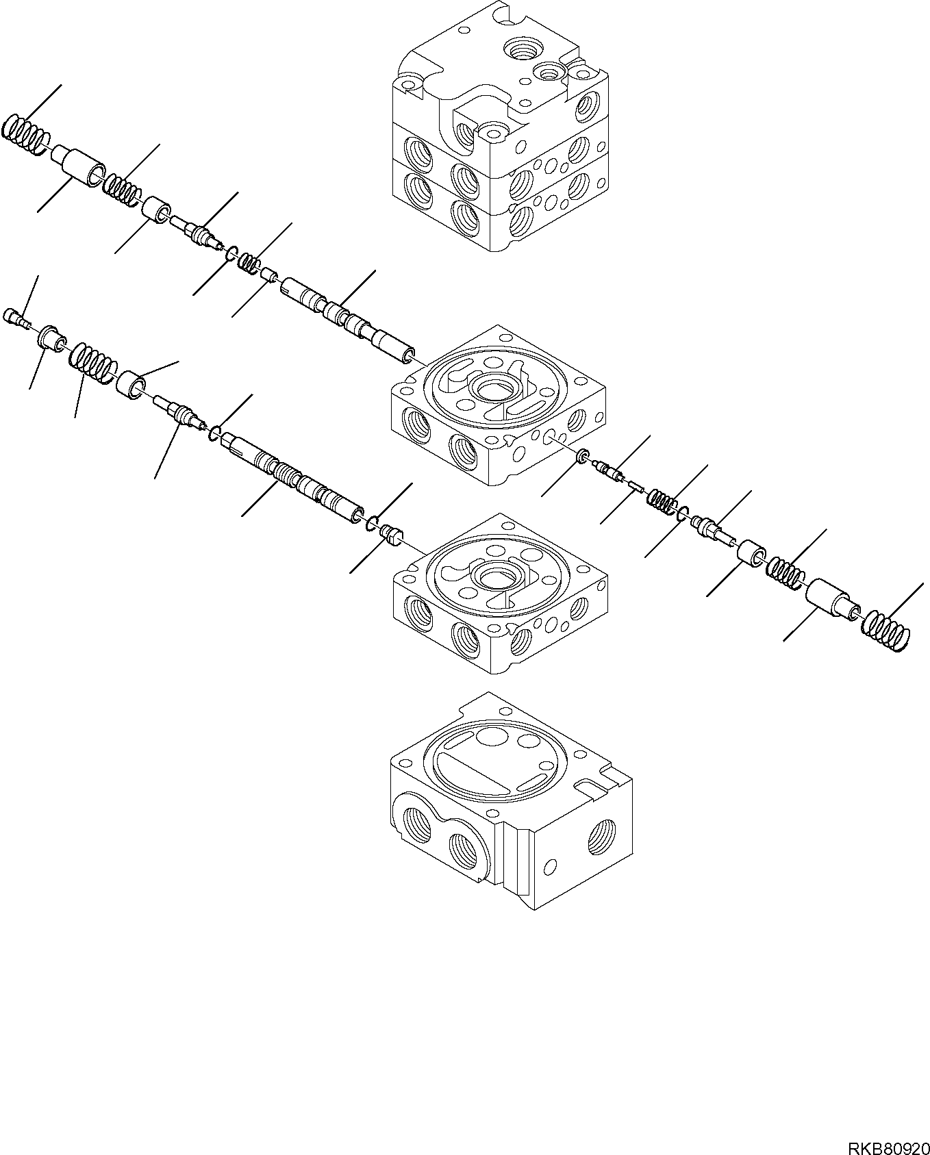 Skid Steer Loaders Komatsu / SK818-5 S/N 37BF50111-Up(sk818_a) / CONTROL VALVE (SUPER HIGH FLOW) (2/13)(F-6361 : 6361)