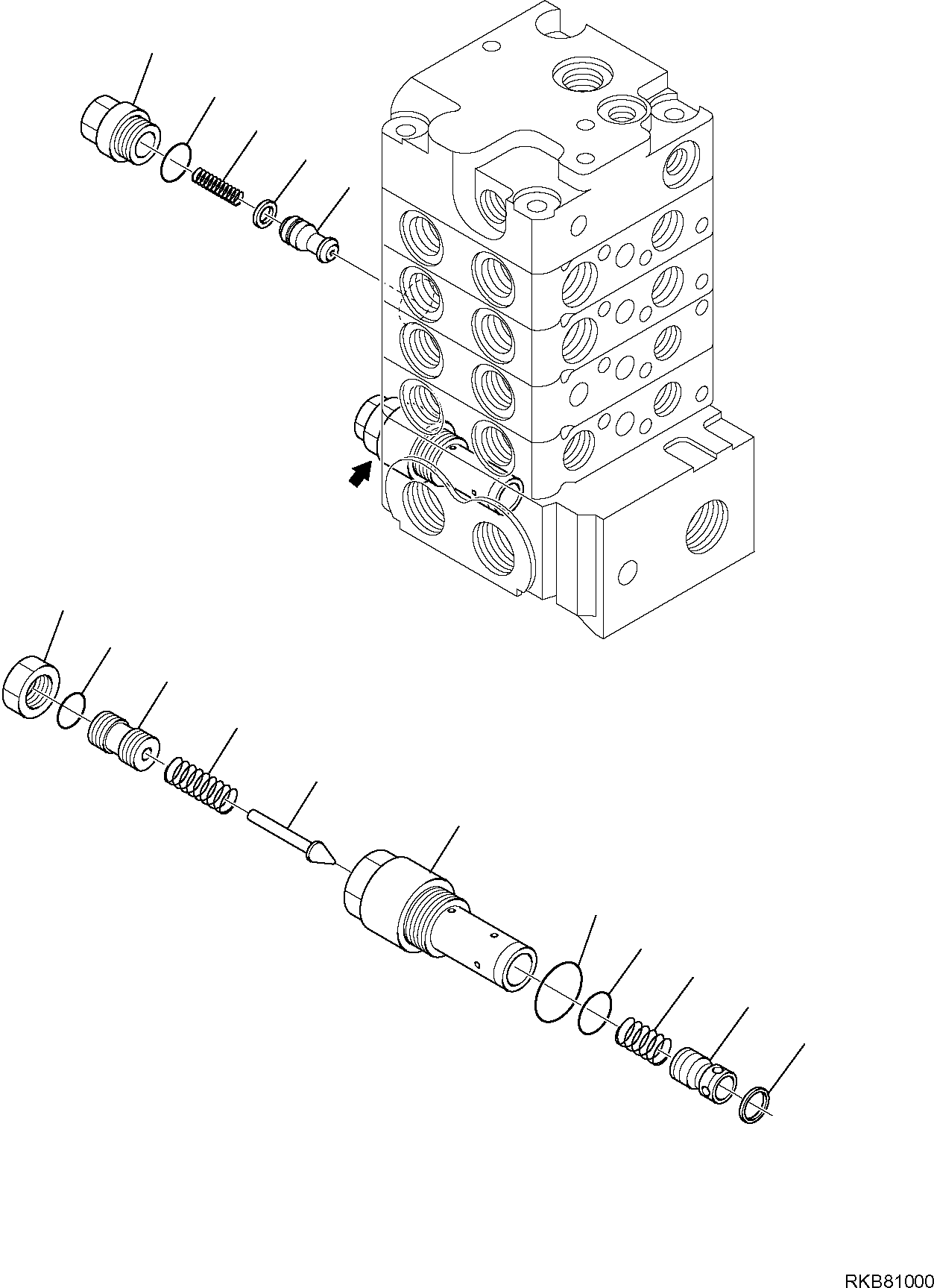Skid Steer Loaders Komatsu / SK818-5 S/N 37BF50111-Up(sk818_a) / CONTROL VALVE (SUPER HIGH FLOW) (10/13)(F-6369 : 6369)