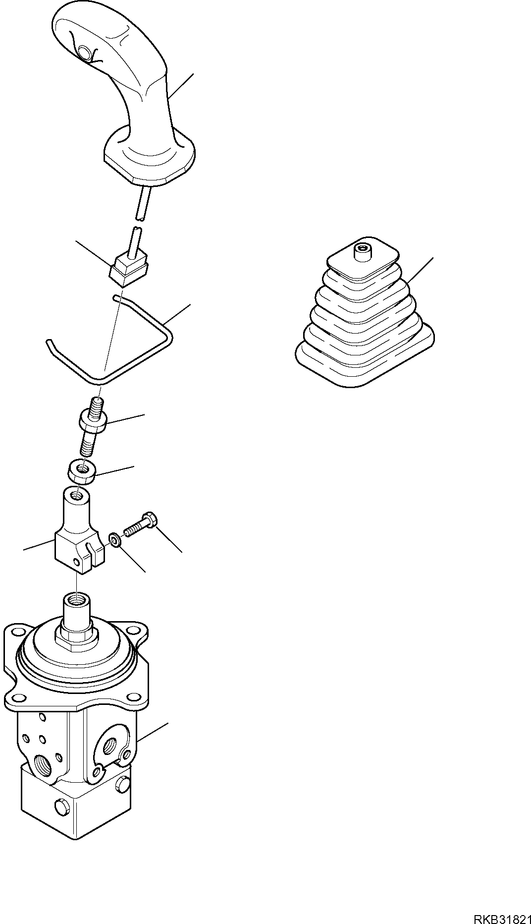 Skid Steer Loaders Komatsu / SK818-5 S/N 37BF50111-Up(sk818_a) / PPC VALVE, L.H.(F-6400 : 6400)