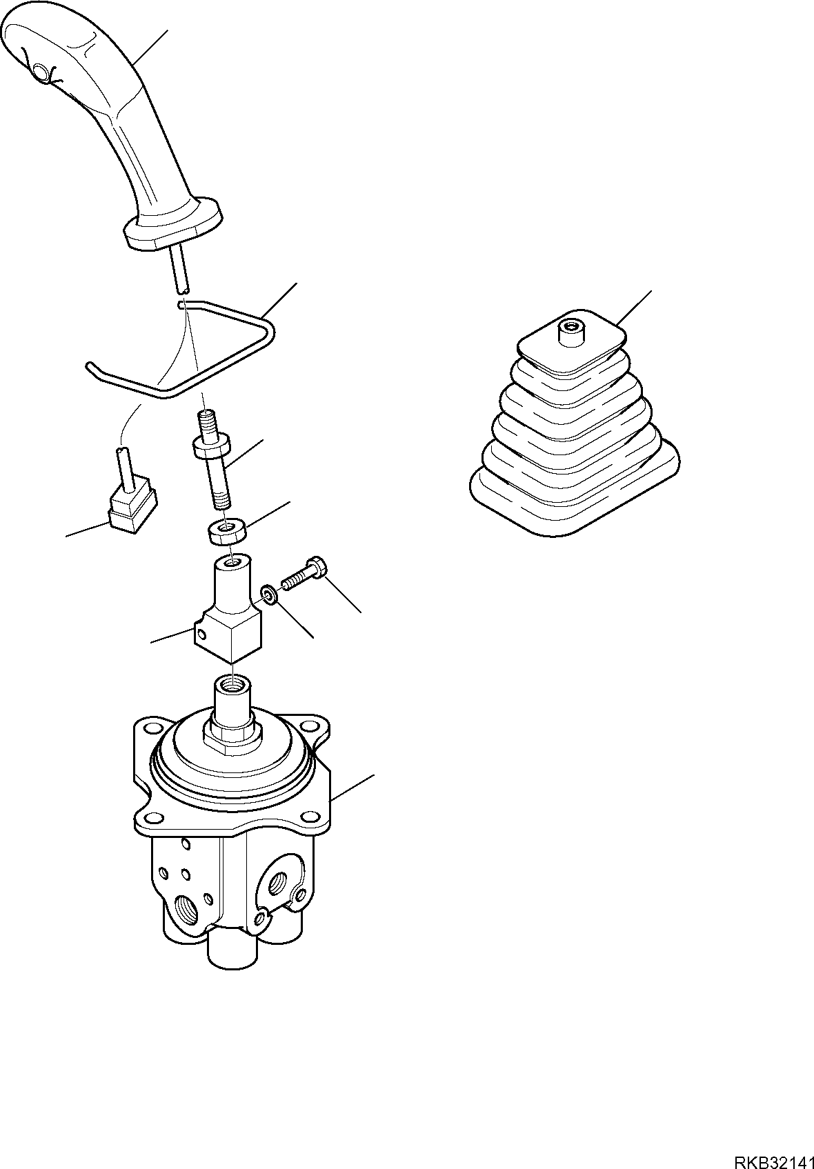 Skid Steer Loaders Komatsu / SK818-5 S/N 37BF50111-Up(sk818_a) / PPC VALVE, R.H. (4 SWITCH)(F-6413 : 6413)