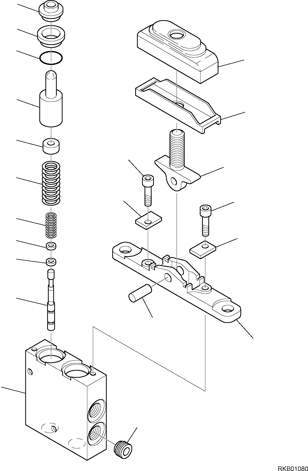 Skid Steer Loaders Komatsu / SK818-5 S/N 37BF50111-Up(sk818_a) / PPC VALVE (ATTACHMENT)(F-6450 : 6450)