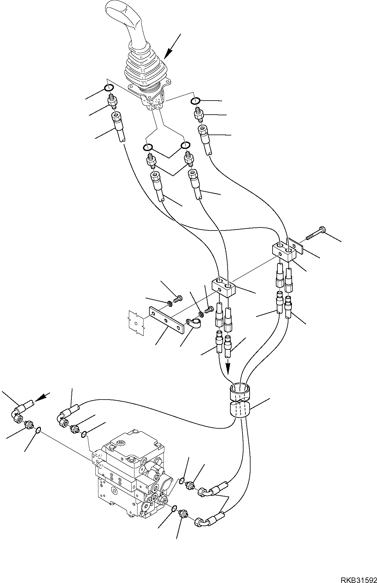 Skid Steer Loaders Komatsu / SK818-5 S/N 37BF50111-Up(sk818_a) / R.H. SERVOCONTROL(F-6565 : 6565)