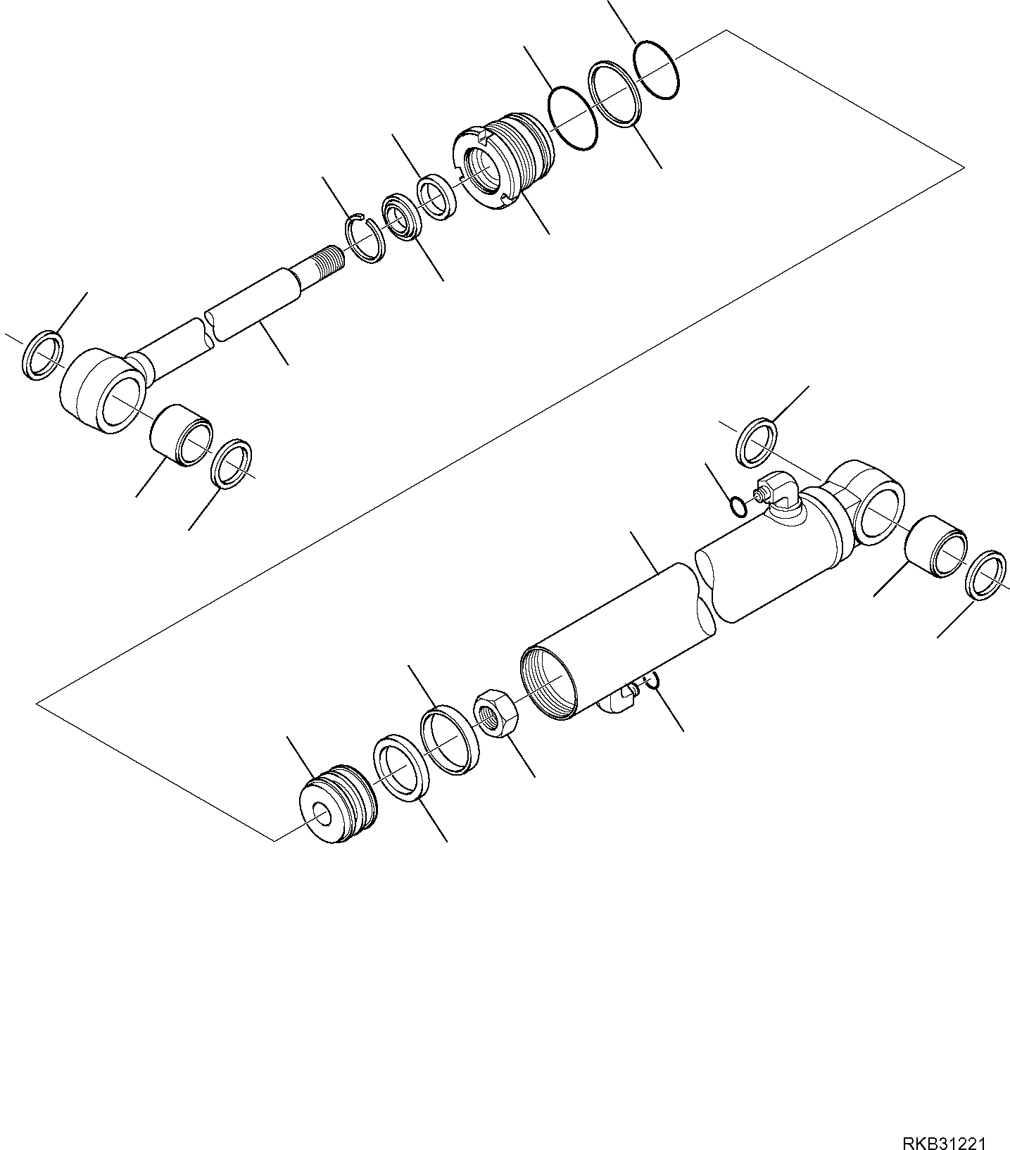 Skid Steer Loaders Komatsu / SK818-5 S/N 37BF50111-Up(sk818_a) / ARM LIFTING CYLINDER(G-7010 : 7010)
