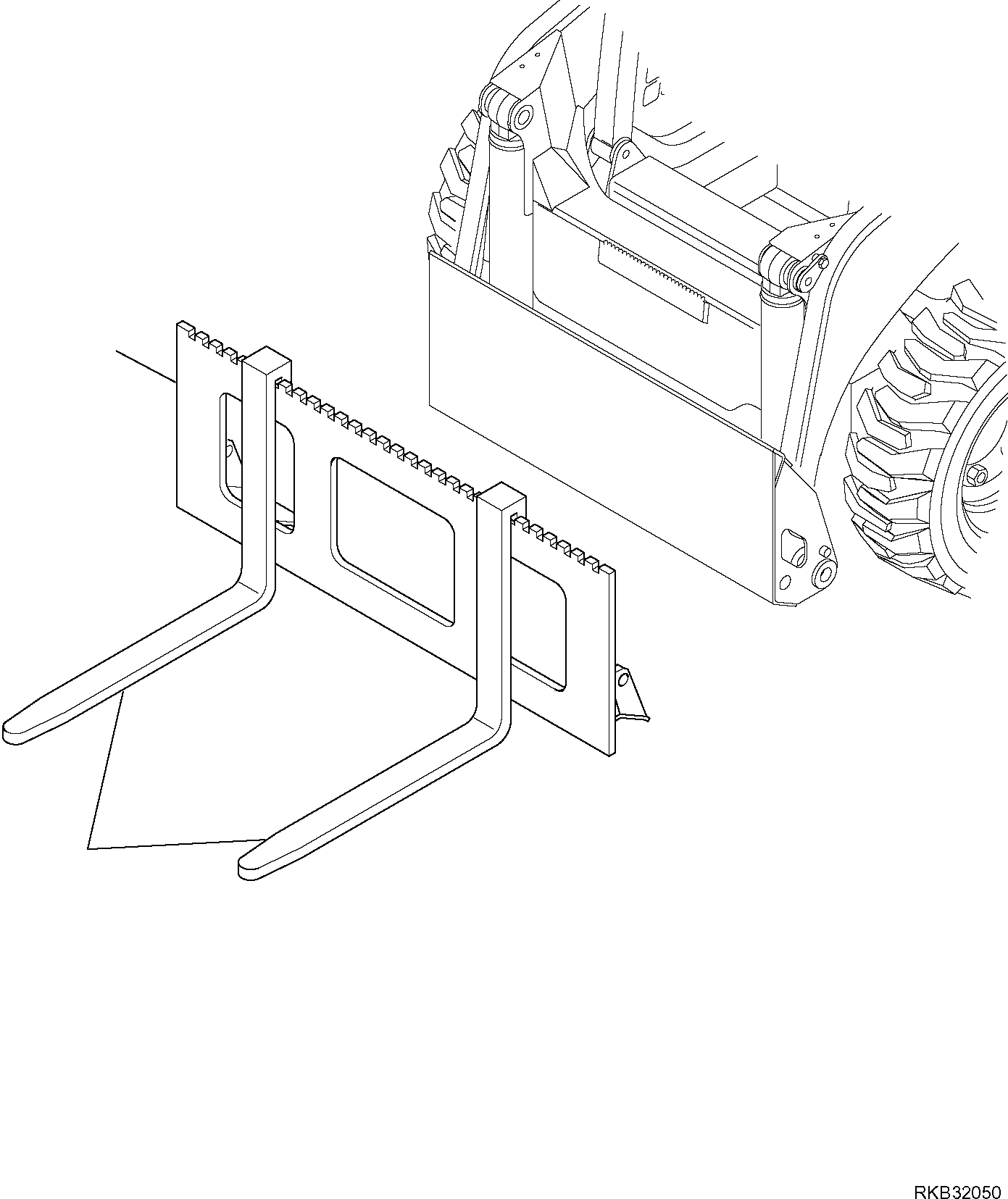 Skid Steer Loaders Komatsu / SK818-5 S/N 37BF50111-Up(sk818_a) / FORK(G-7200 : 7200)