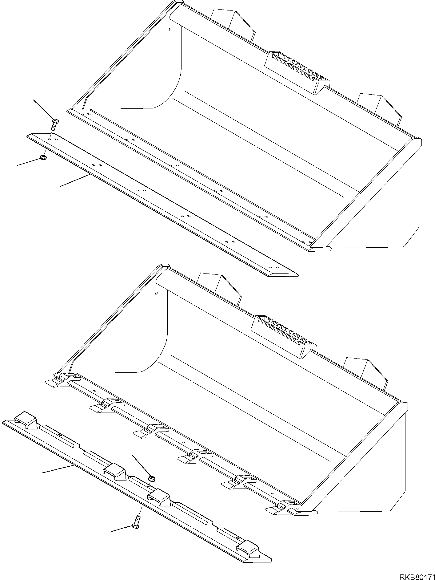 Skid Steer Loaders Komatsu / SK818-5 S/N 37BF50111-Up(sk818_a) / BLADE UNDER TEETH, BLADE INSTEAD OF TEETH(G-7520 : 7520)