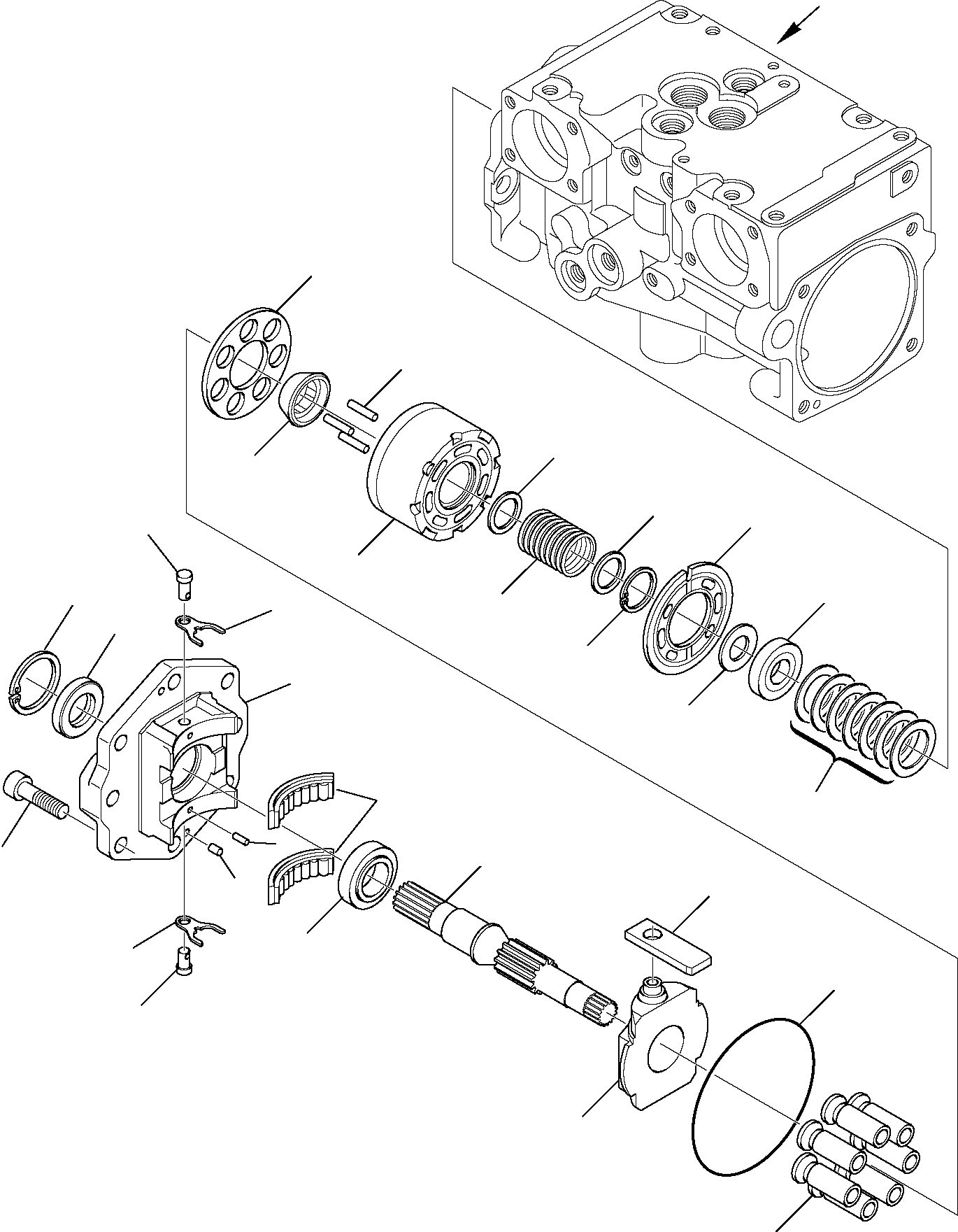 Skid Steer Loaders Komatsu / SK818-5 USA S/N 37BF50003-Up(sk818a) / HYDRAULIC PUMP (HIGH-FLOW) (2/12)(F-0150 : 6126)
