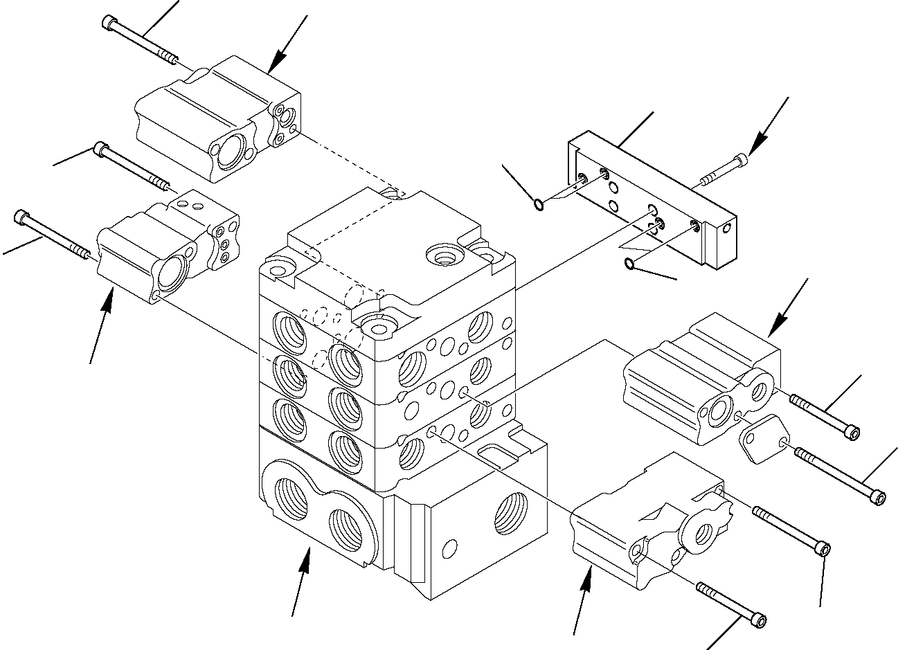 Skid Steer Loaders Komatsu / SK818-5 USA S/N 37BF50003-Up(sk818a) / CONTROL VALVE (STANDARD) (8/11)(F-0330 : 6214)