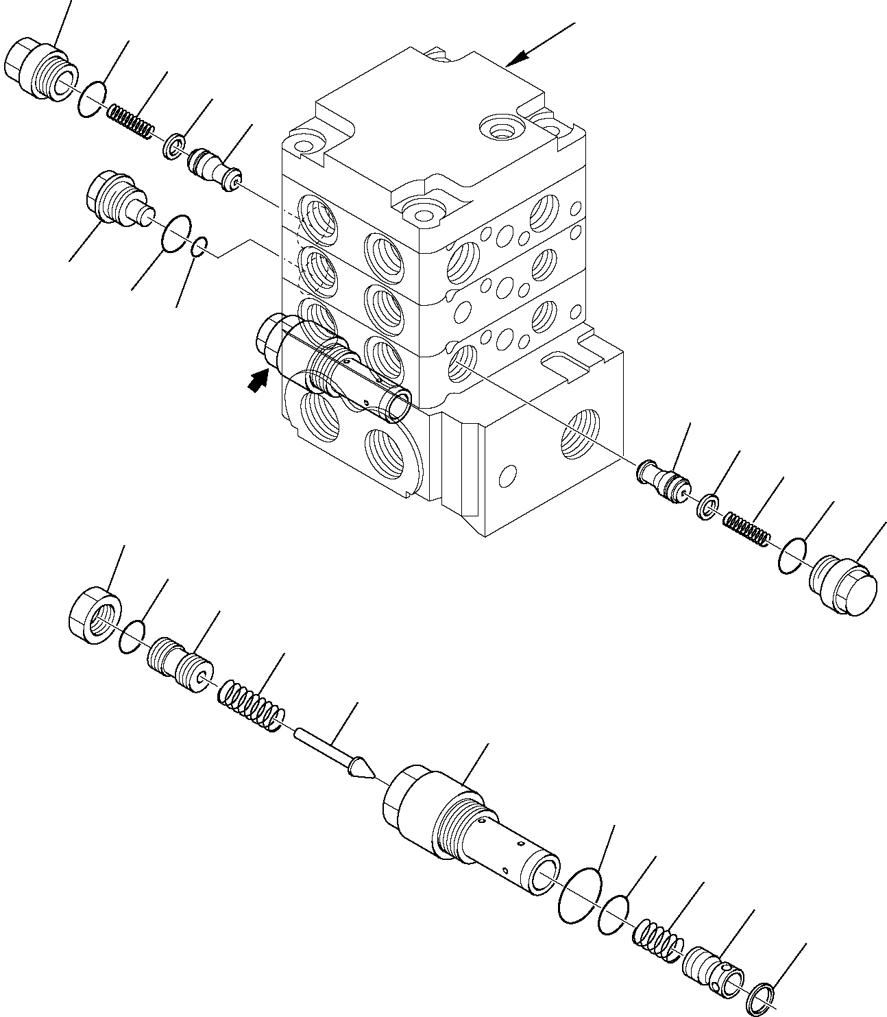 Skid Steer Loaders Komatsu / SK818-5 USA S/N 37BF50003-Up(sk818a) / CONTROL VALVE (STANDARD) (10/11)(F-0350 : 6218)