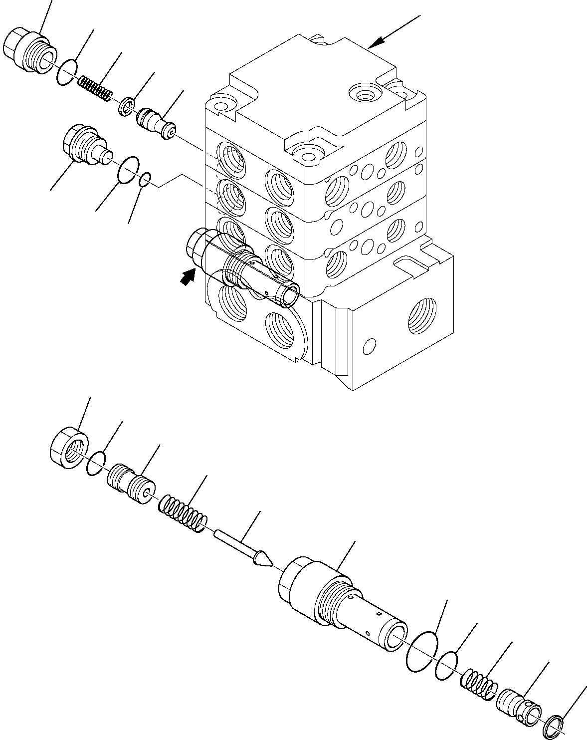 Skid Steer Loaders Komatsu / SK818-5 USA S/N 37BF50003-Up(sk818a) / CONTROL VALVE (FLOAT) (10/11)(F-0460 : 6248)