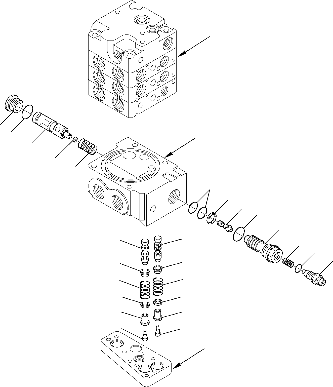Skid Steer Loaders Komatsu / SK818-5 USA S/N 37BF50003-Up(sk818a) / CONTROL VALVE (HIGH-FLOW) (3/11)(F-0500 : 6264)