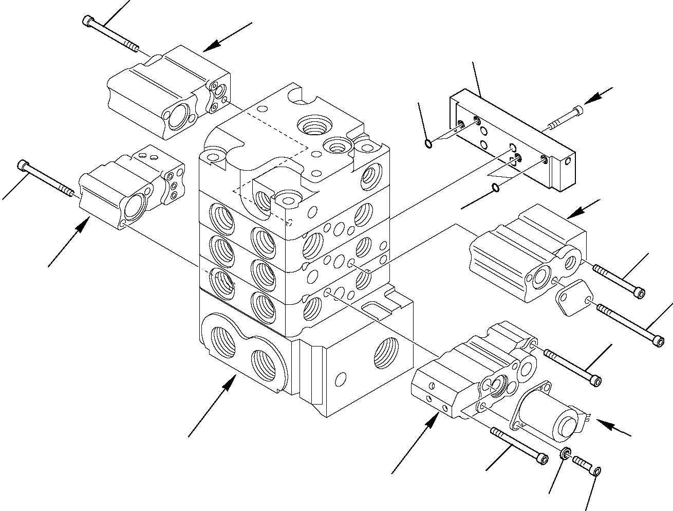 Skid Steer Loaders Komatsu / SK818-5 USA S/N 37BF50003-Up(sk818a) / CONTROL VALVE (HIGH-FLOW) (8/11)(F-0550 : 6274)