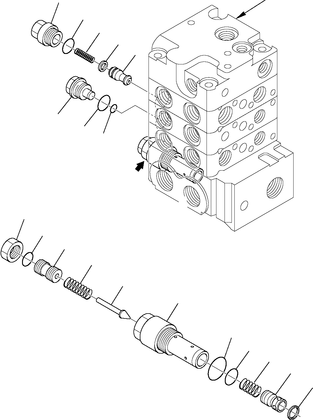 Skid Steer Loaders Komatsu / SK818-5 USA S/N 37BF50003-Up(sk818a) / CONTROL VALVE (HIGH-FLOW) (10/11)(F-0570 : 6278)
