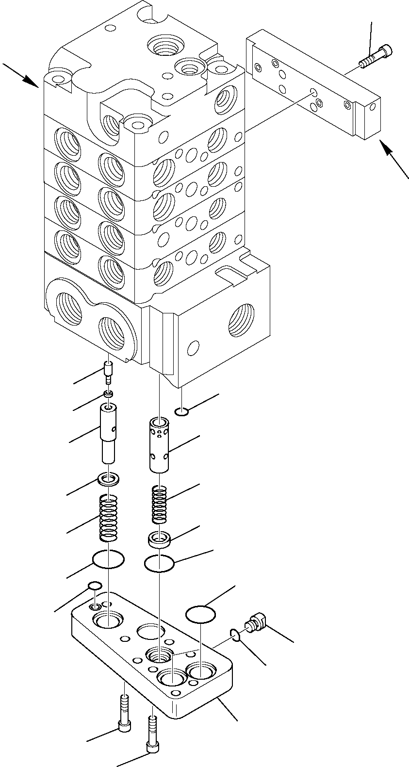 Skid Steer Loaders Komatsu / SK818-5 USA S/N 37BF50003-Up(sk818a) / CONTROL VALVE (SUPER HIGH-FLOW) (4/13)(F-0620 : 6296)