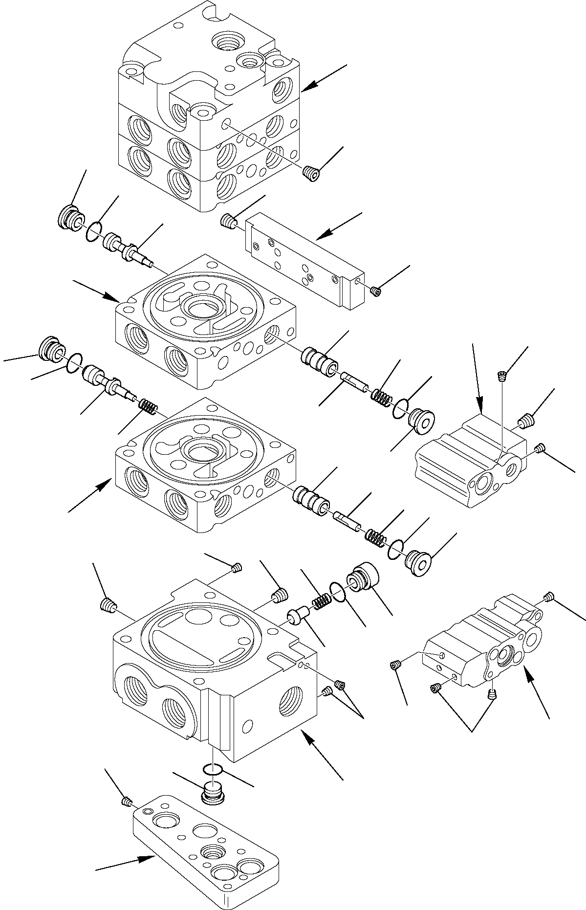Skid Steer Loaders Komatsu / SK818-5 USA S/N 37BF50003-Up(sk818a) / CONTROL VALVE (SUPER HIGH-FLOW) (5/13)(F-0630 : 6298)
