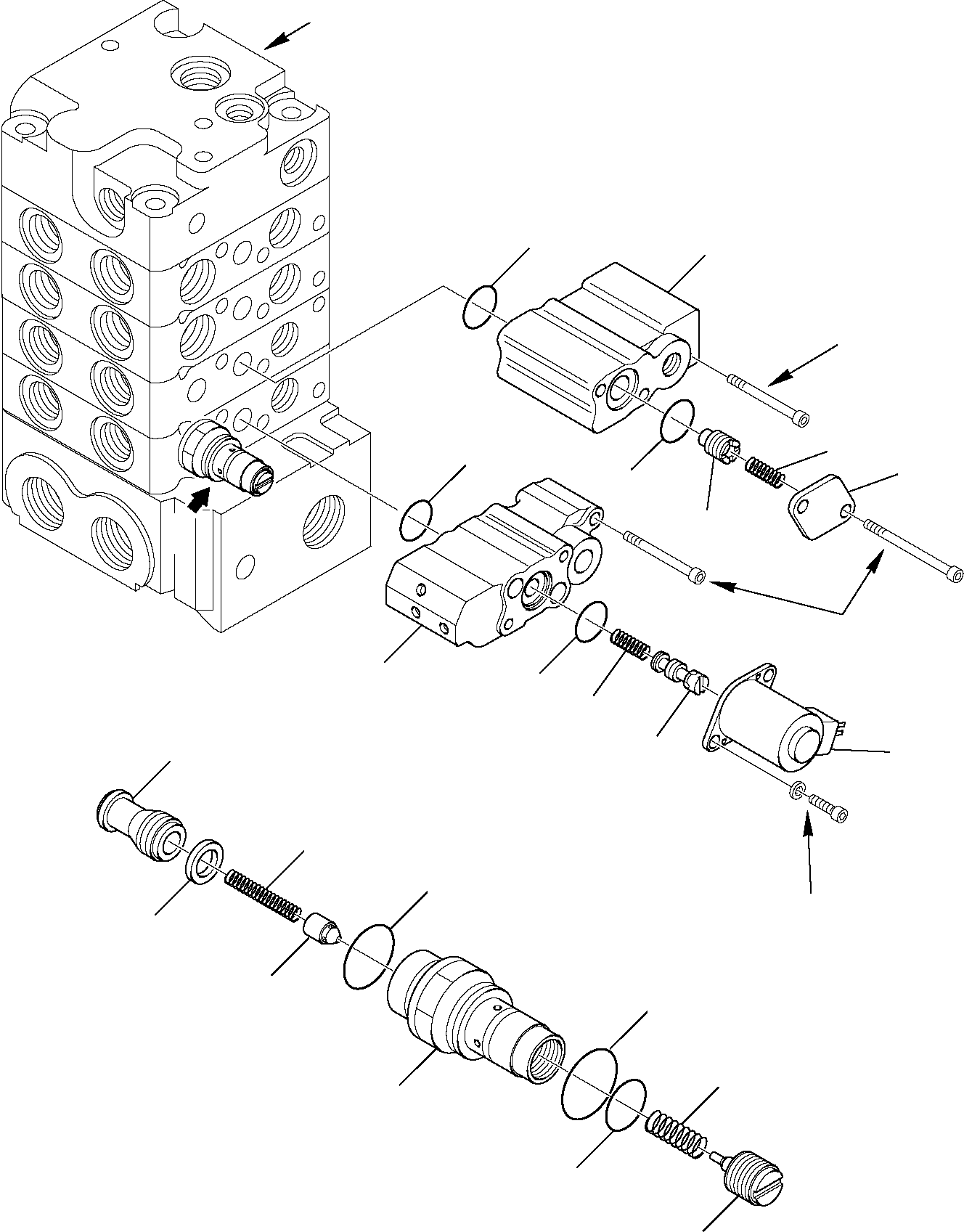 Skid Steer Loaders Komatsu / SK818-5 USA S/N 37BF50003-Up(sk818a) / CONTROL VALVE (SUPER HIGH-FLOW) (7/13)(F-0650 : 6302)